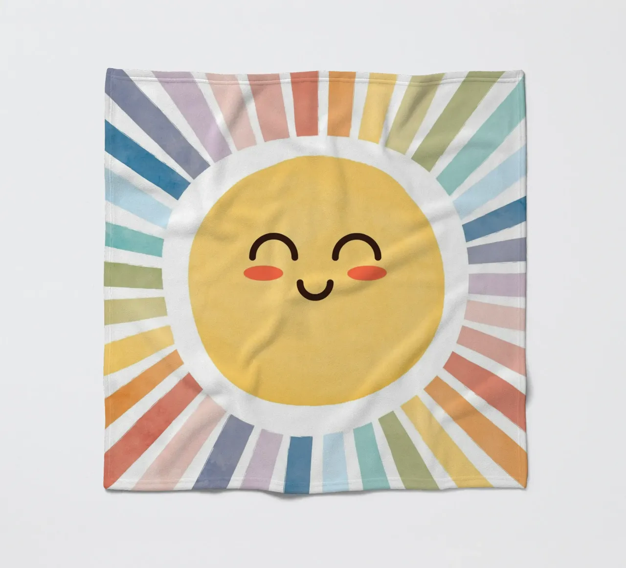 Mignon Imprimé soleil joyeux plaid polaire de SunshinePrints