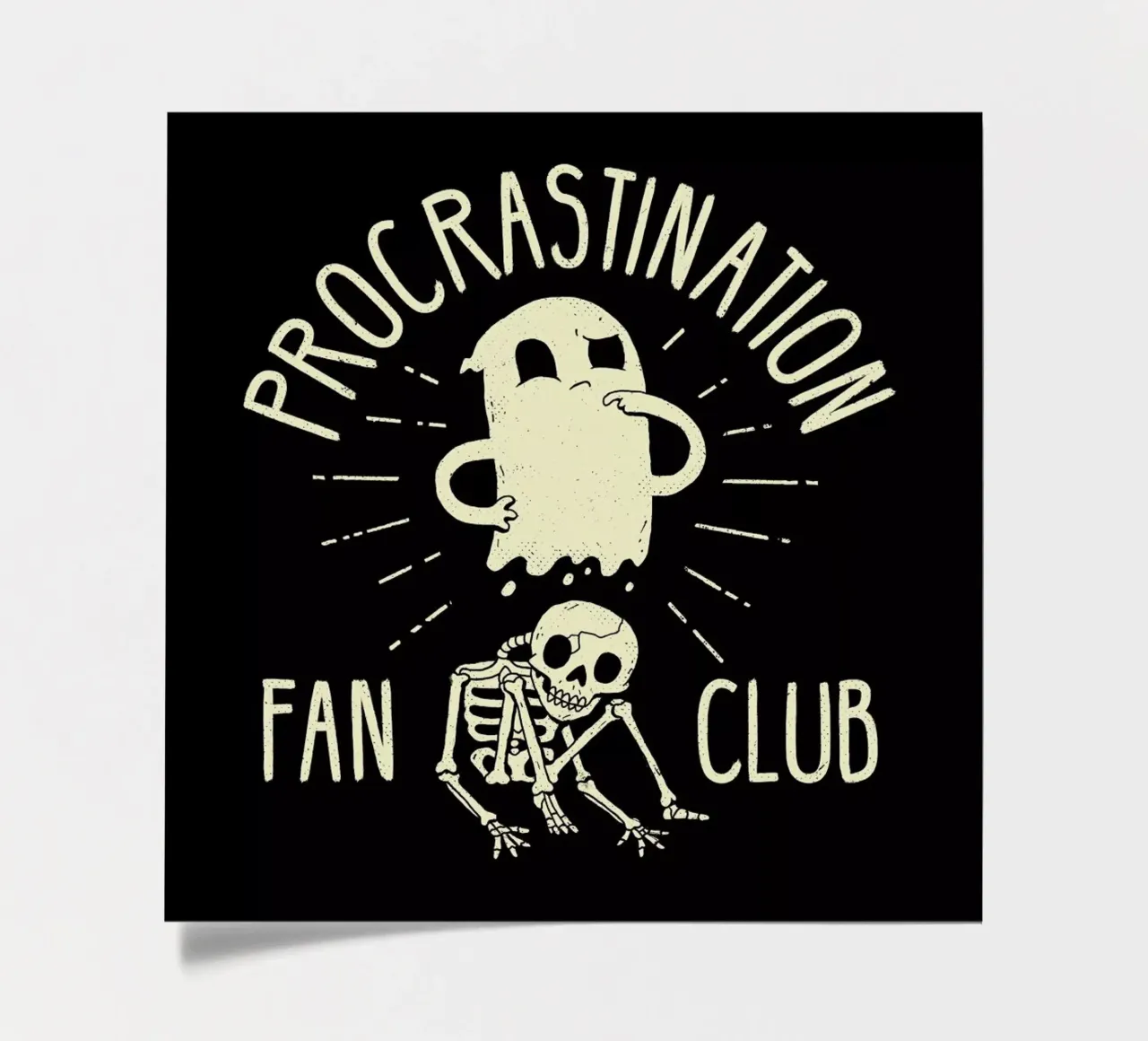 Procrastinate sticker sheet by DinoMike