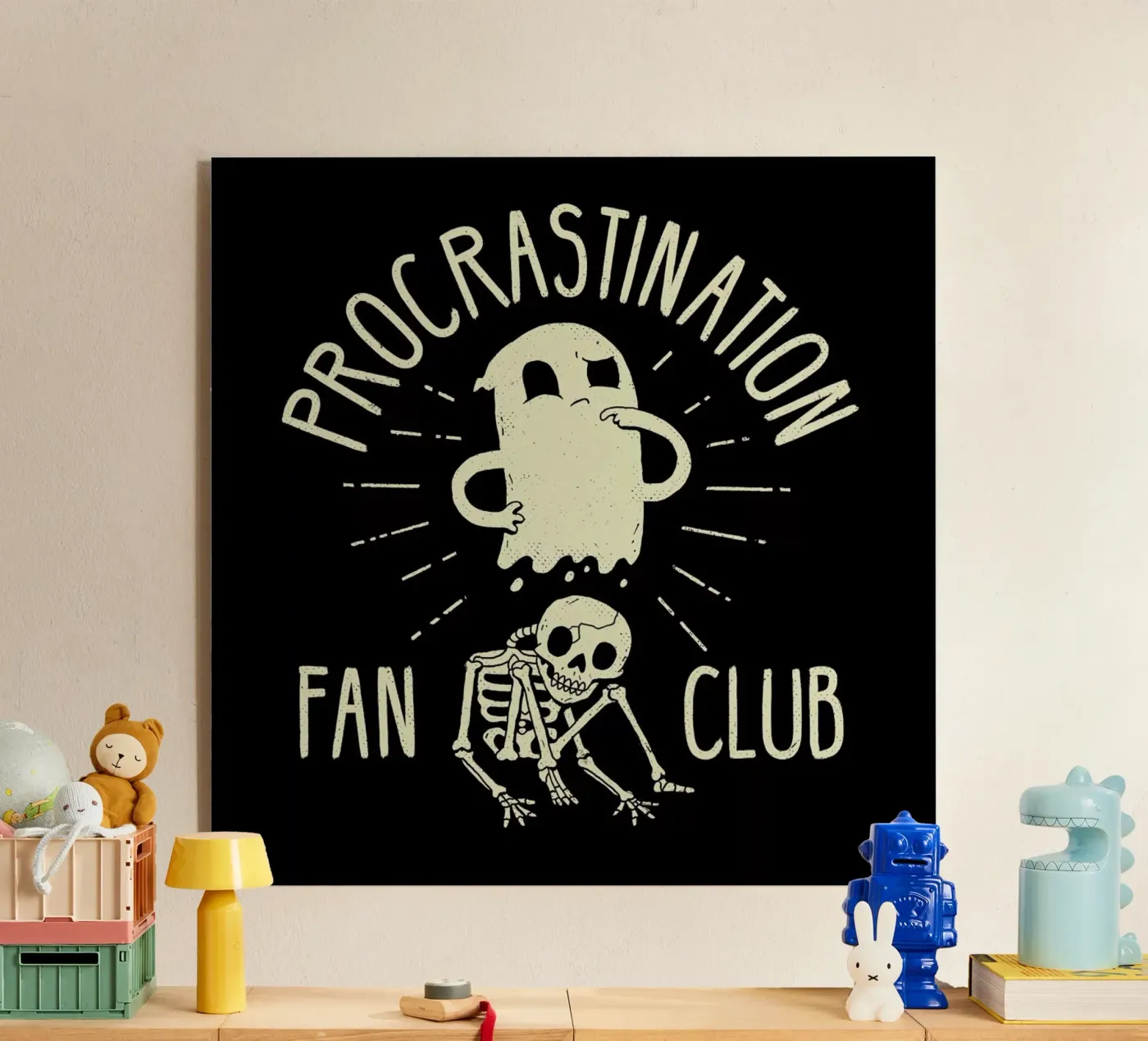 Procrastinate acrylic glass by DinoMike