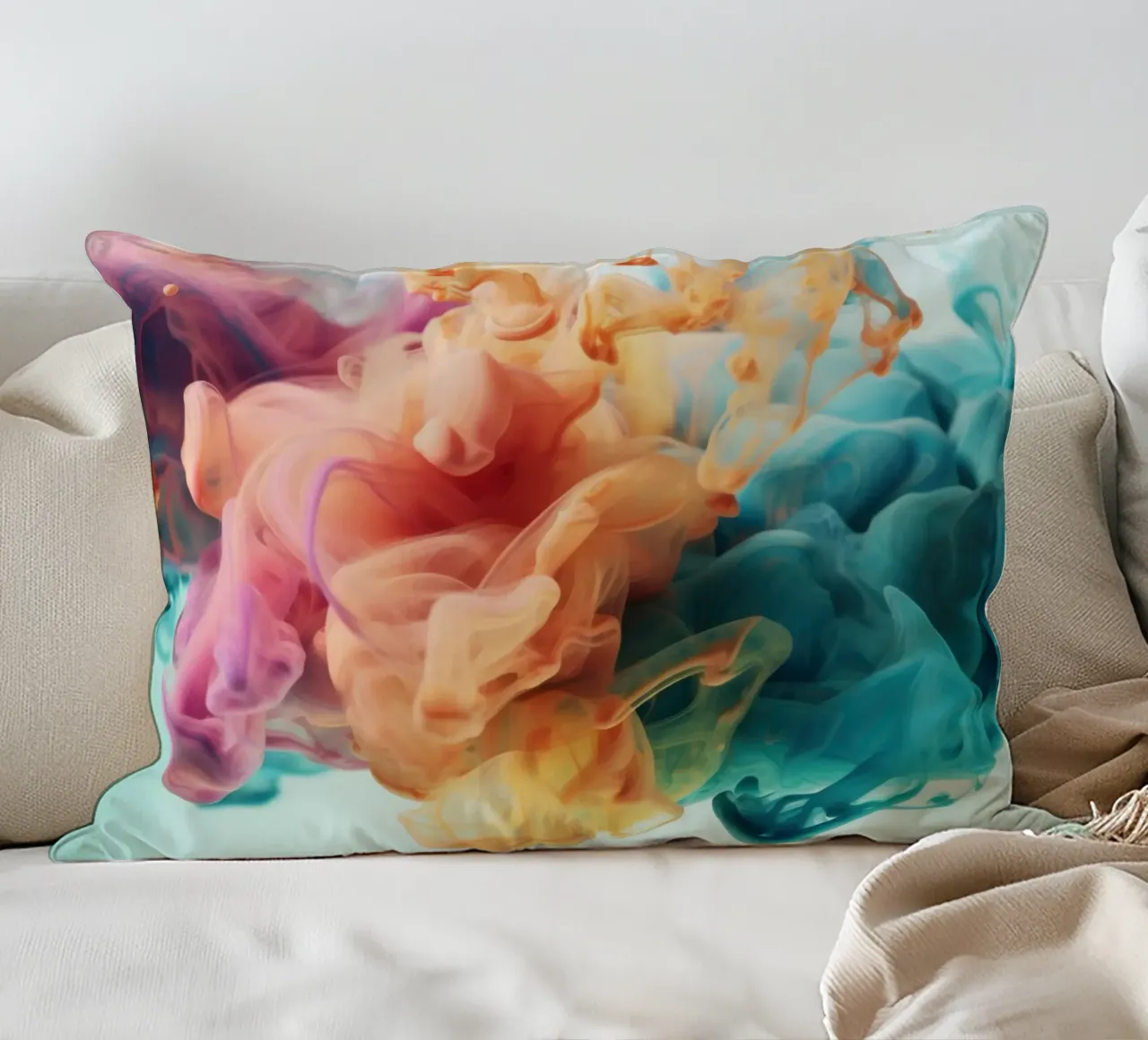 Inchiostro colorato in acqua cuscino da Lisa Artifexia