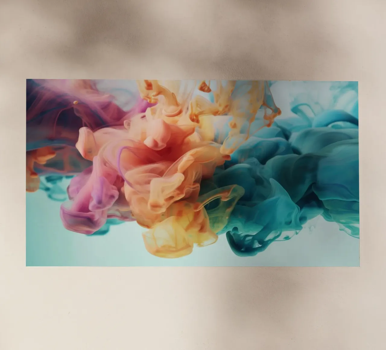 Encre colorée dans l'eau film rétro-éclairé de Lisa Artifexia