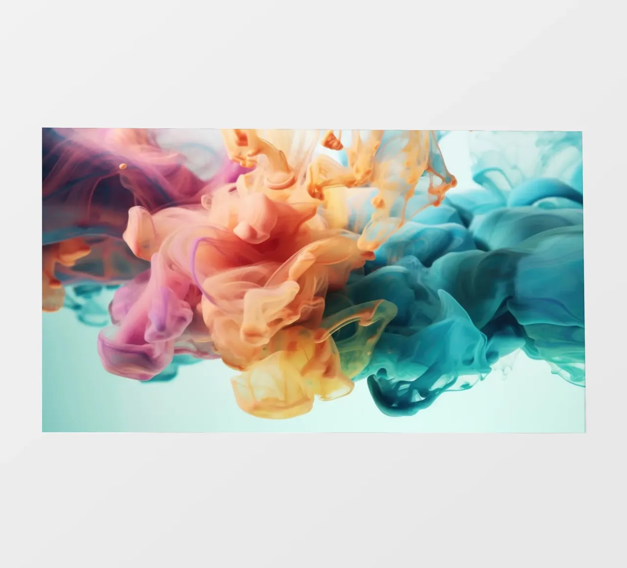 Encre colorée dans l'eau film rétro-éclairé de Lisa Artifexia