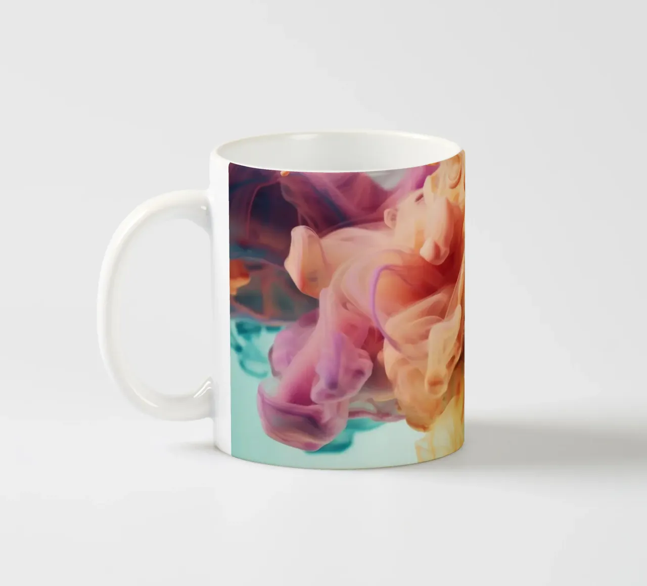 Inchiostro colorato in acqua tazza in ceramica da Lisa Artifexia