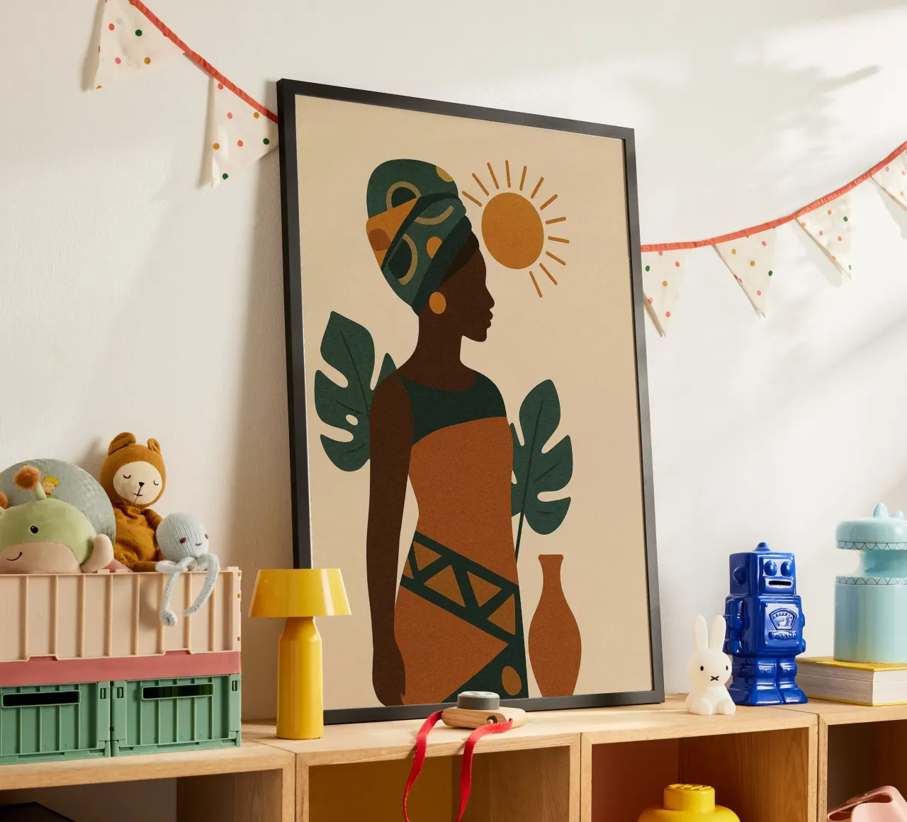 Sunlit Serenity: African Abstract carta hahnemühle da Mosaic Dialogue