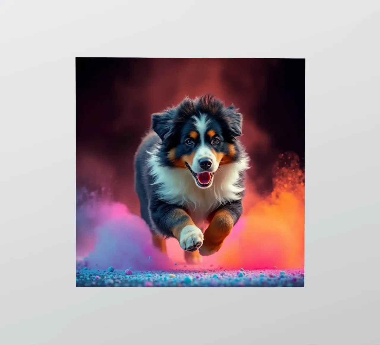 The colorful Bernese Mountain Dog #169 sticker by Yumis.Beargang.and.Me