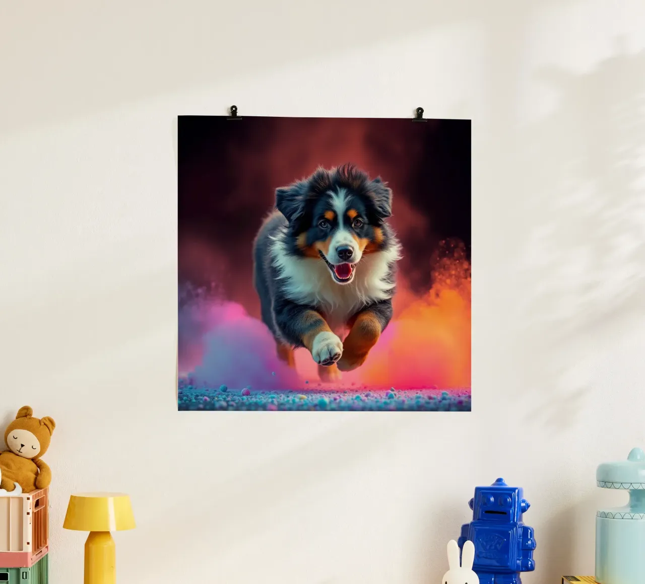 The colorful Bernese Mountain Dog #169 hahnemühle by Yumis.Beargang.and.Me