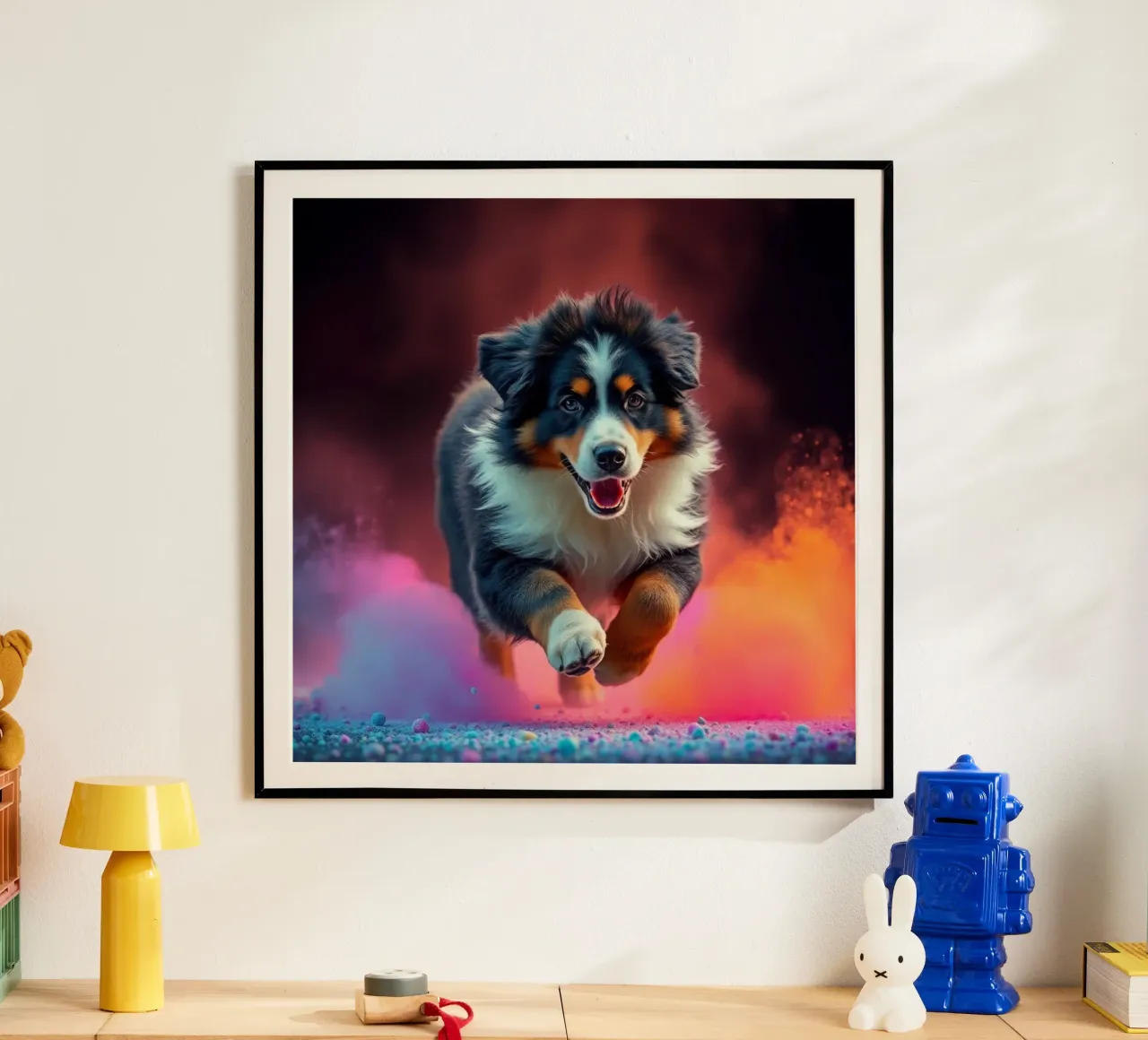 The colorful Bernese Mountain Dog #169 hahnemühle by Yumis.Beargang.and.Me