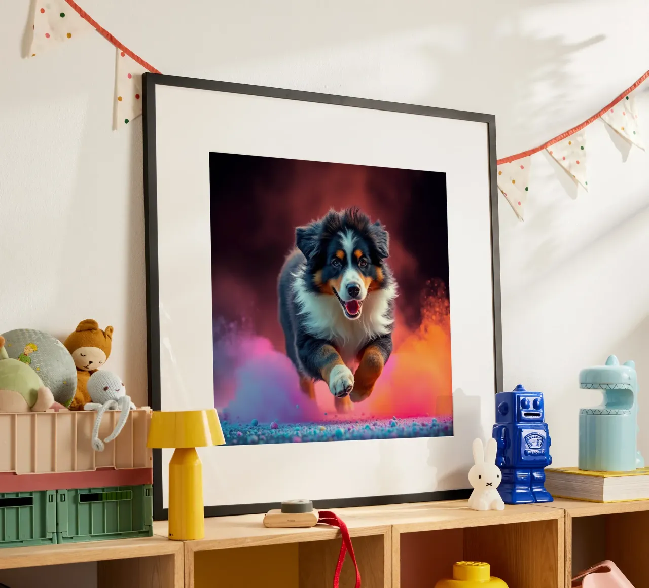 The colorful Bernese Mountain Dog #169 hahnemühle by Yumis.Beargang.and.Me