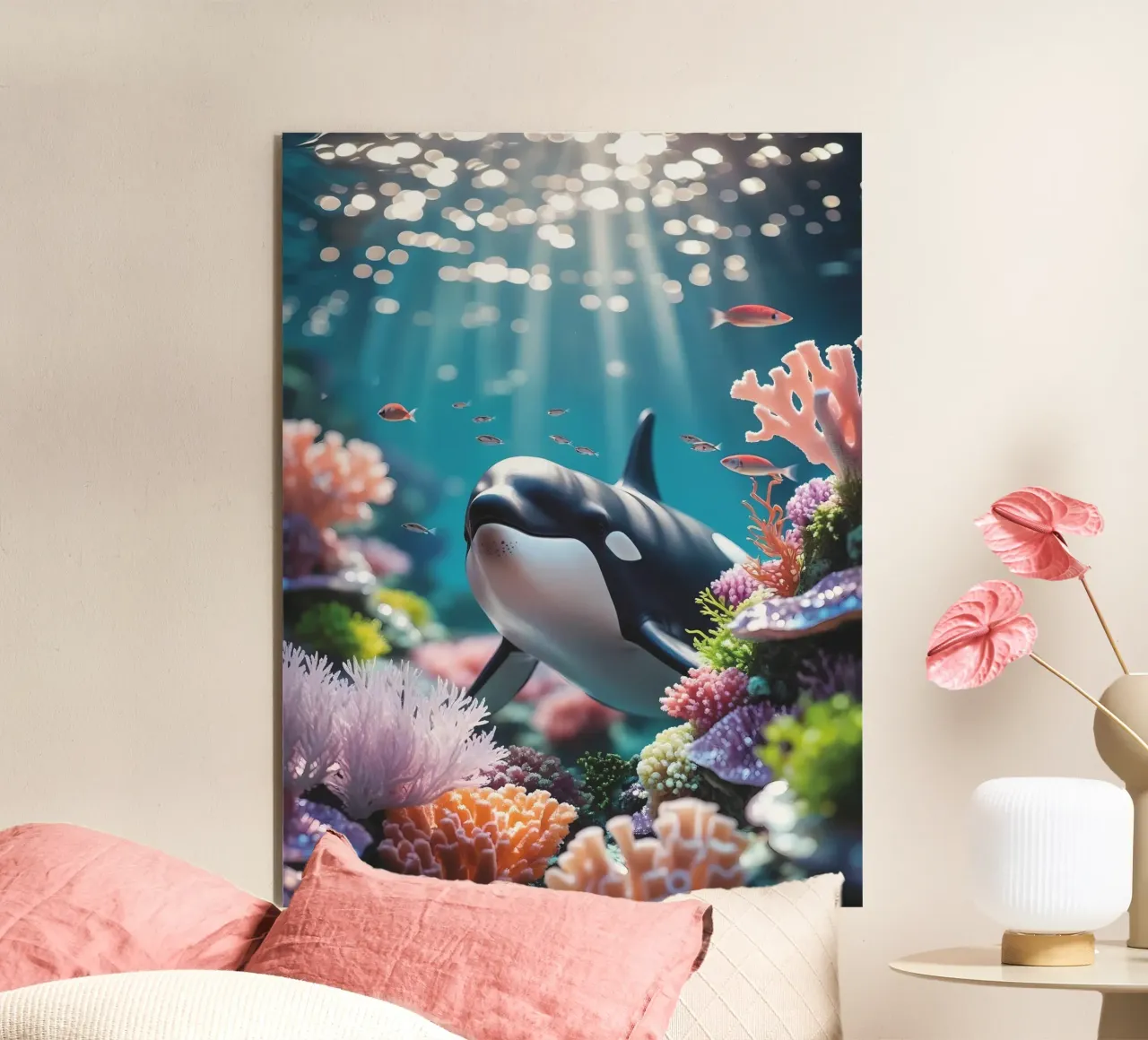 Orca | Magia subacquea in movimento (1) alluminio dibond da Trinkets NL Design Studio