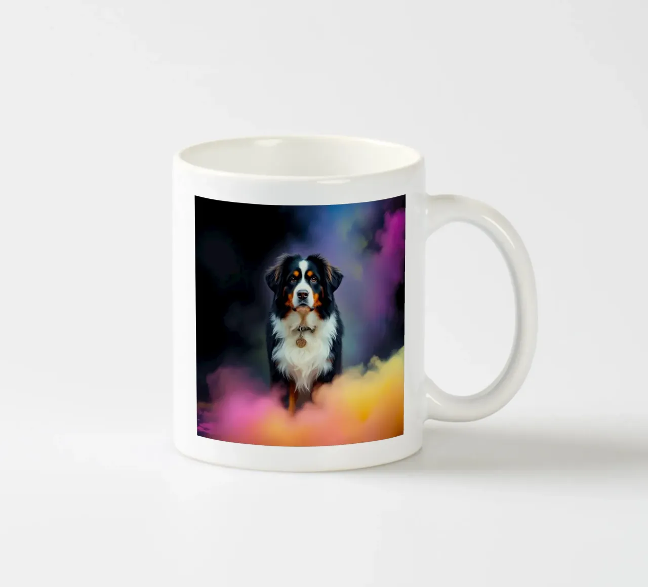 Le bouvier bernois coloré #170 mug en céramique de Yumis.Beargang.and.Me