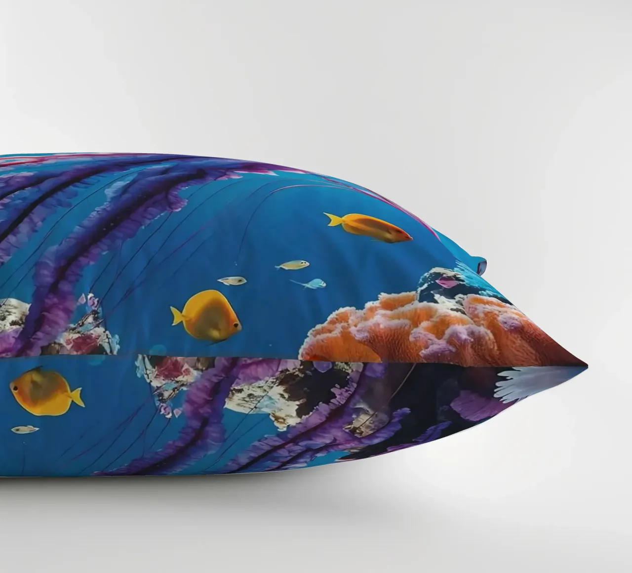 🪸🪼 Jellyfish Pink | Floating Silence (2) decorative cushion by Trinkets NL Design Studio