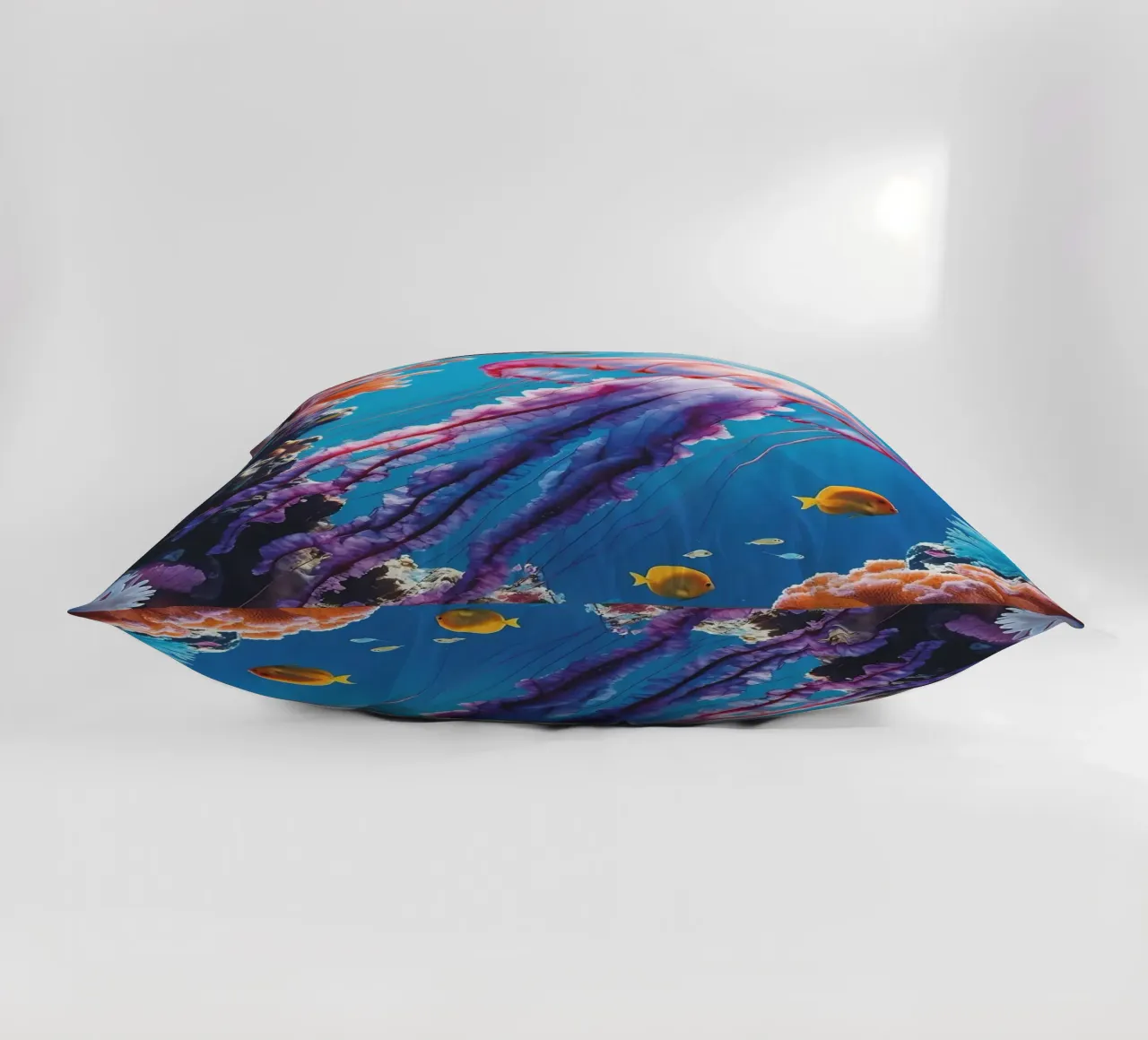🪸🪼 Jellyfish Pink | Floating Silence (2) decorative cushion by Trinkets NL Design Studio
