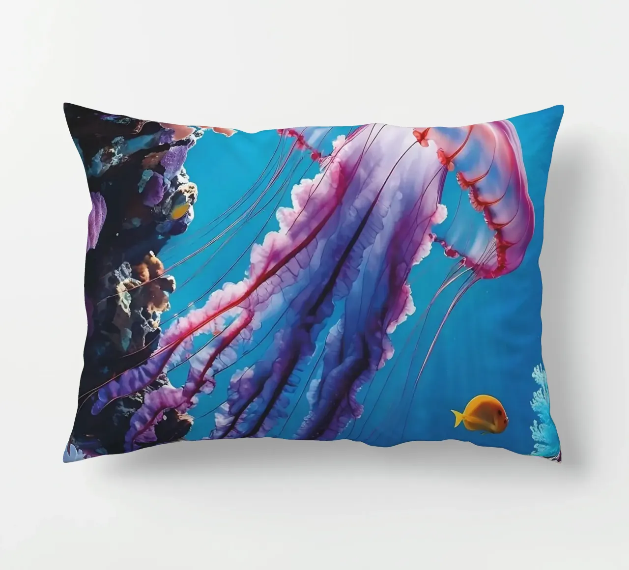 🪸🪼 Jellyfish Pink | Floating Silence (2) decorative cushion by Trinkets NL Design Studio