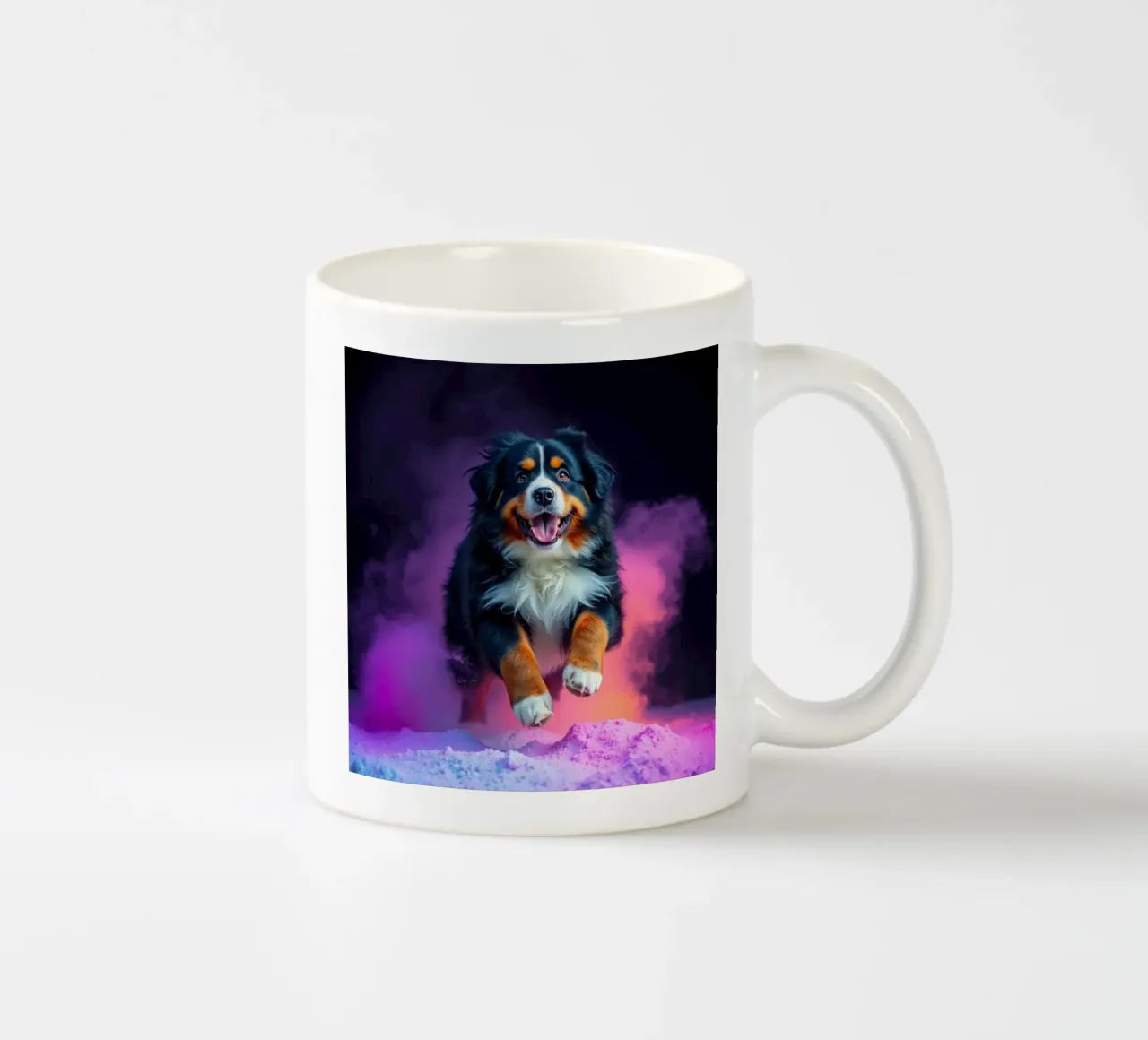 The colorful Bernese Mountain Dog #172 ceramic mug by Yumis.Beargang.and.Me