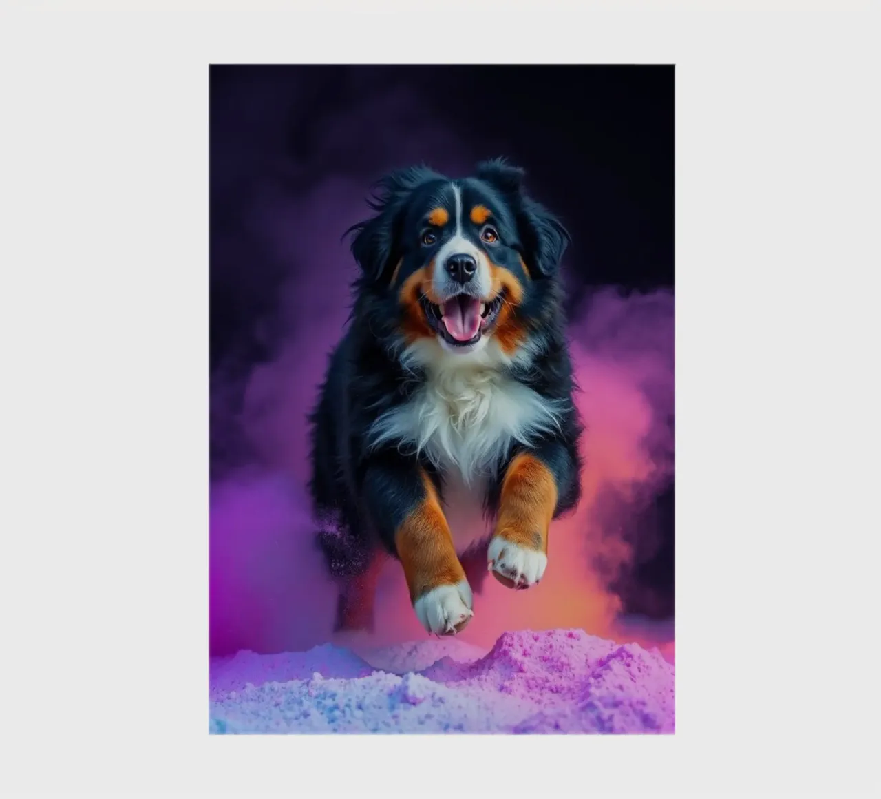 The colorful Bernese Mountain Dog #172 notebook by Yumis.Beargang.and.Me