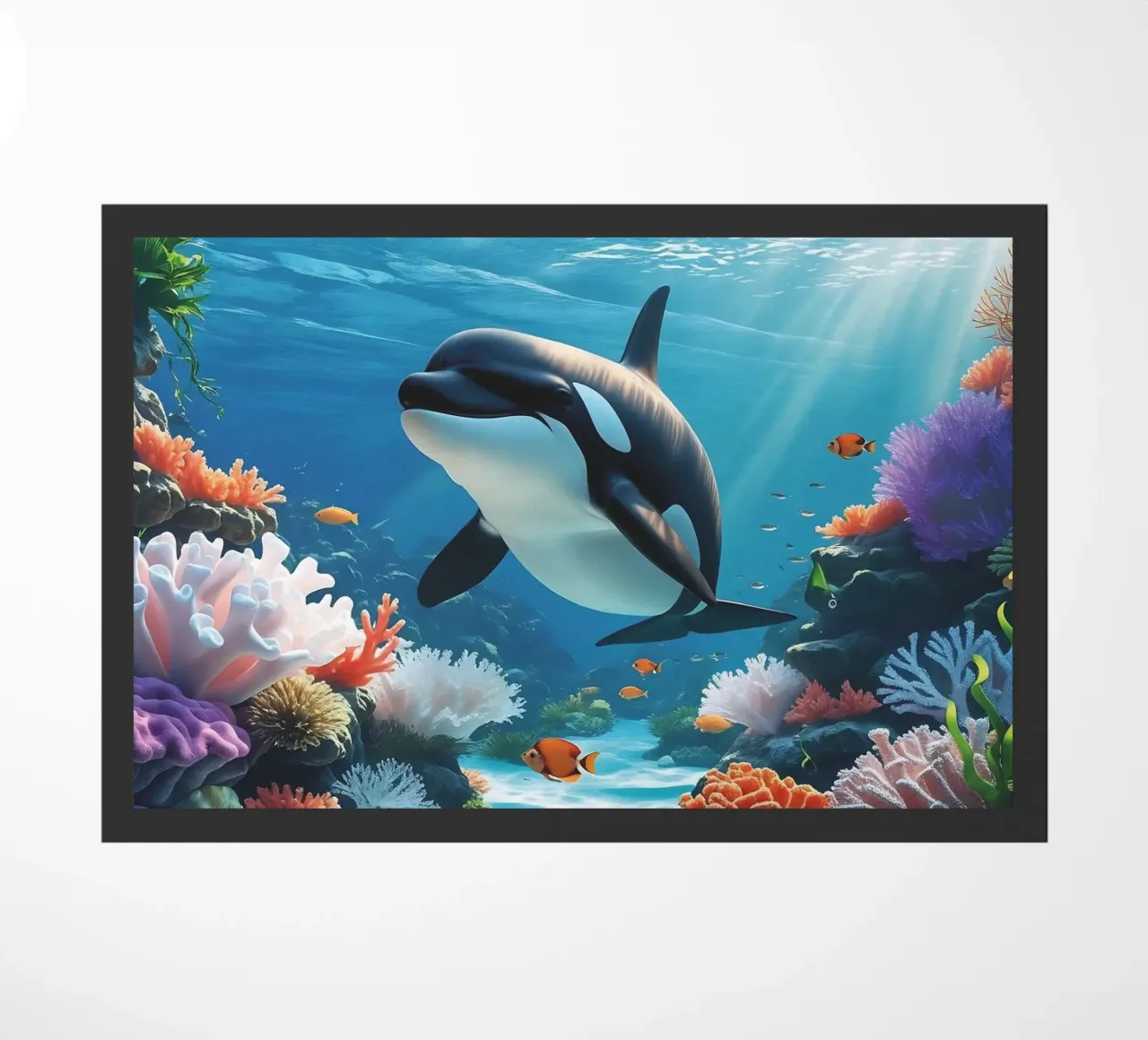 Orca | Magia subacquea in movimento (2) zerbino da Trinkets NL Design Studio
