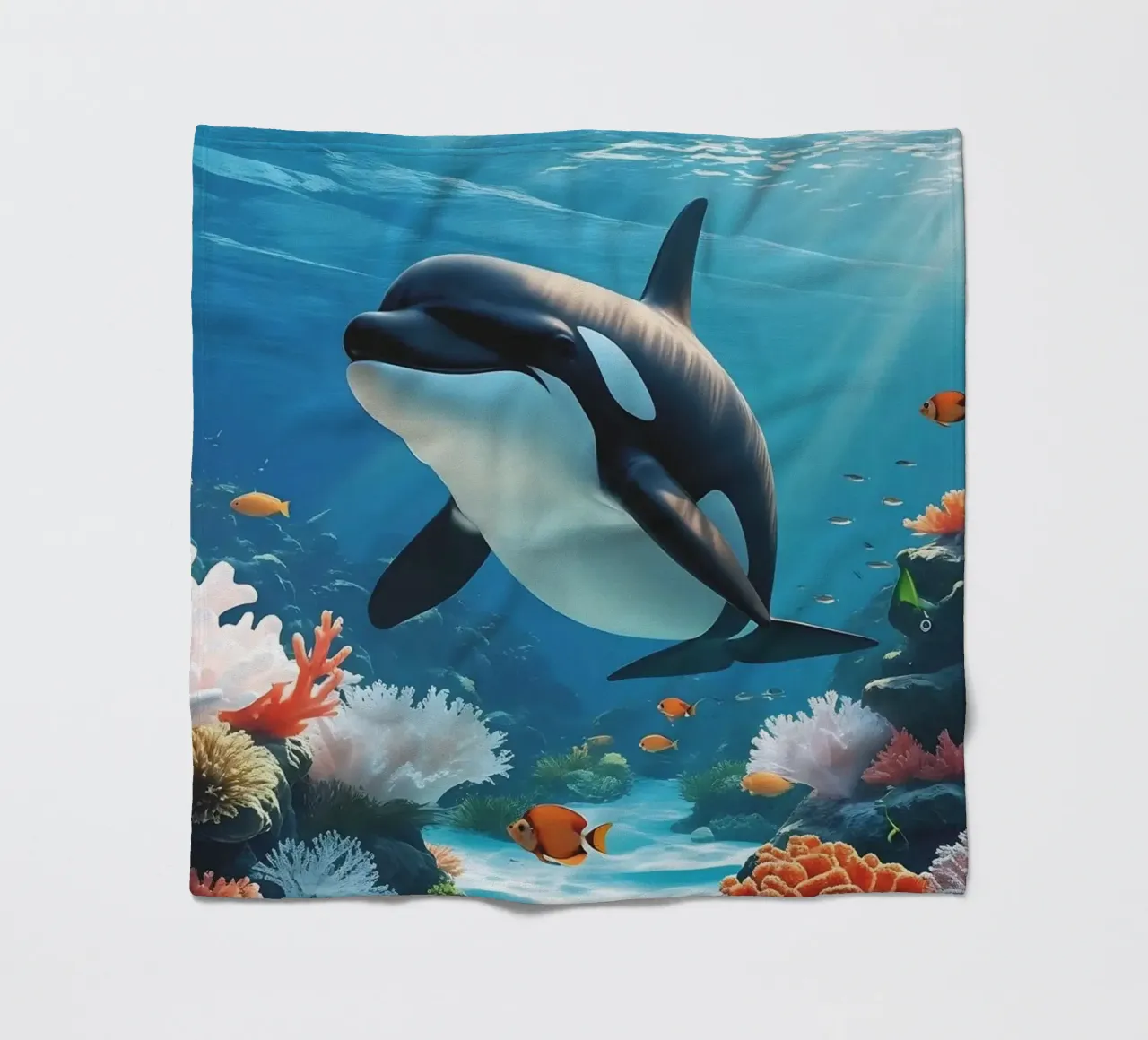 Orca | Magia subacquea in movimento (2) coperta in pile da Trinkets NL Design Studio