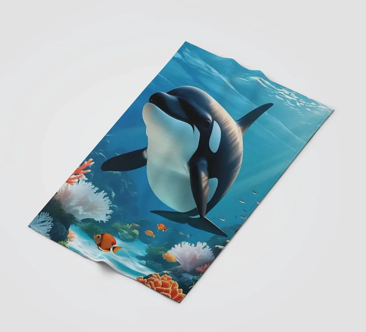 Orca | Magia subacquea in movimento (2) coperta in pile da Trinkets NL Design Studio