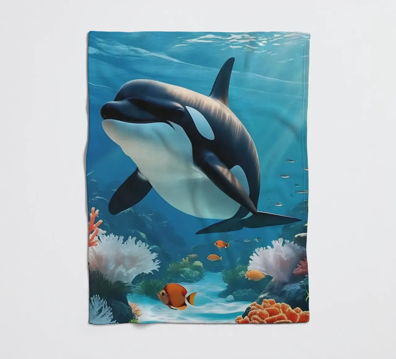 Orca | Magia subacquea in movimento (2) coperta in pile da Trinkets NL Design Studio