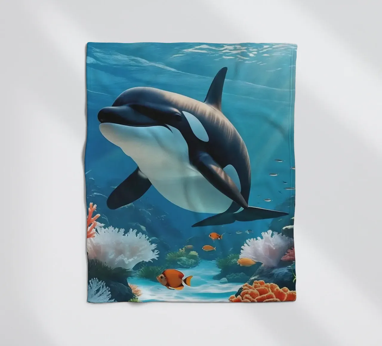 Orca | Magia subacquea in movimento (2) coperta in pile da Trinkets NL Design Studio