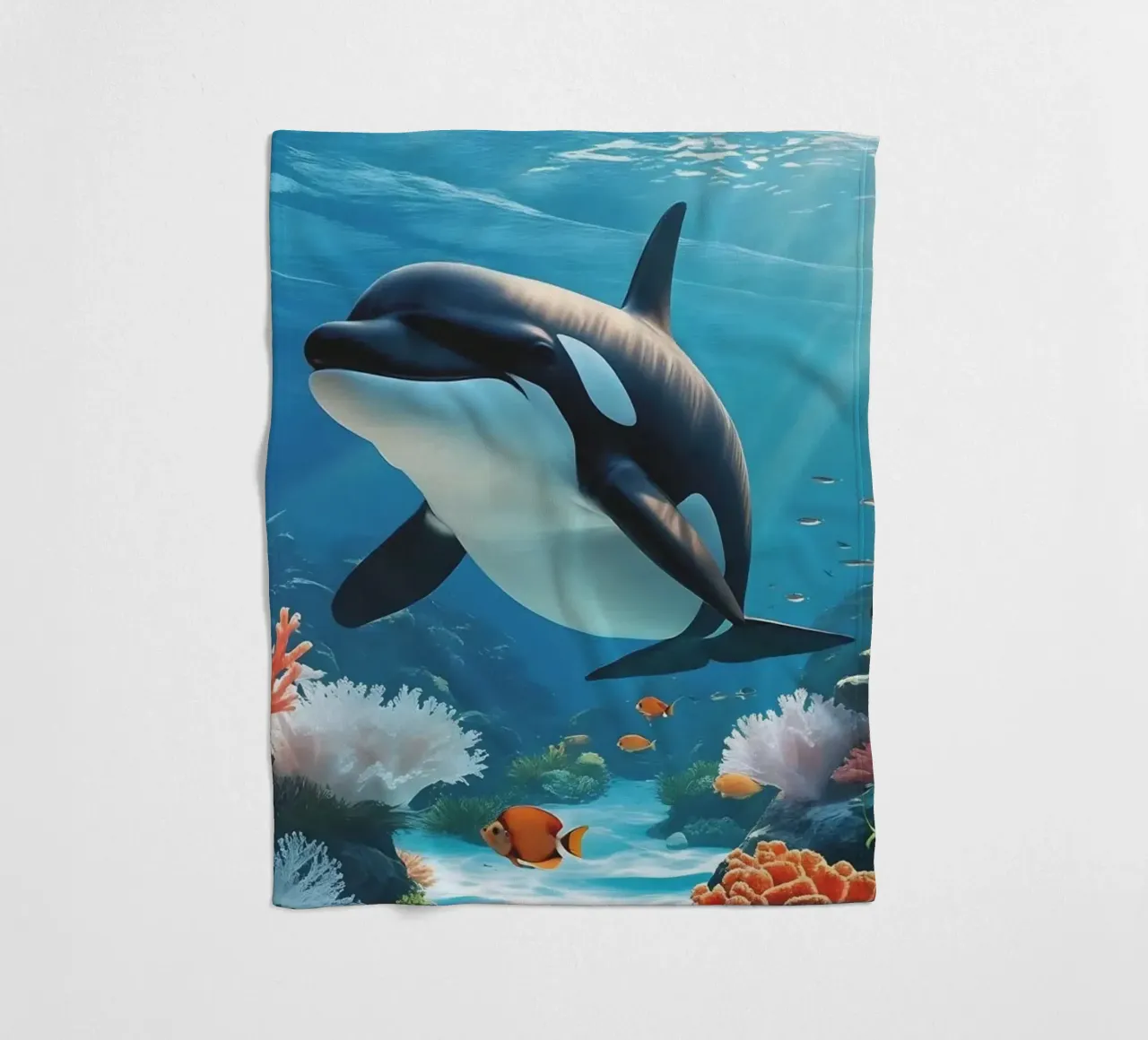 Orca | Magia subacquea in movimento (2) coperta in pile da Trinkets NL Design Studio