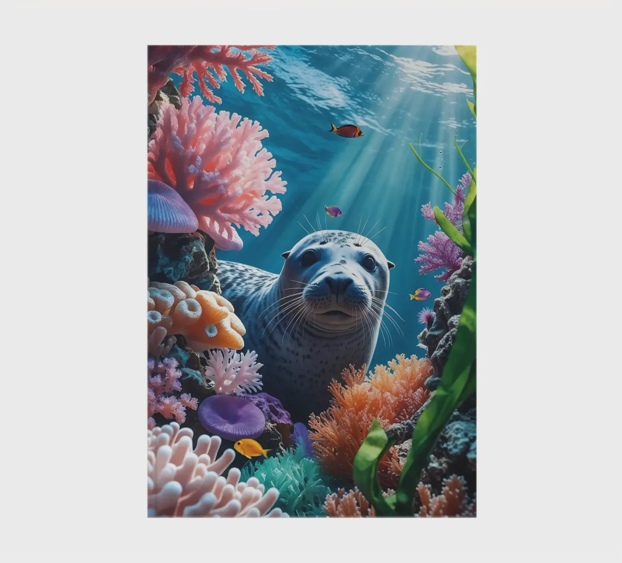 🪸🦭 Grey Seal | Where Light Hits the Sea carnet de notes de Trinkets NL Design Studio