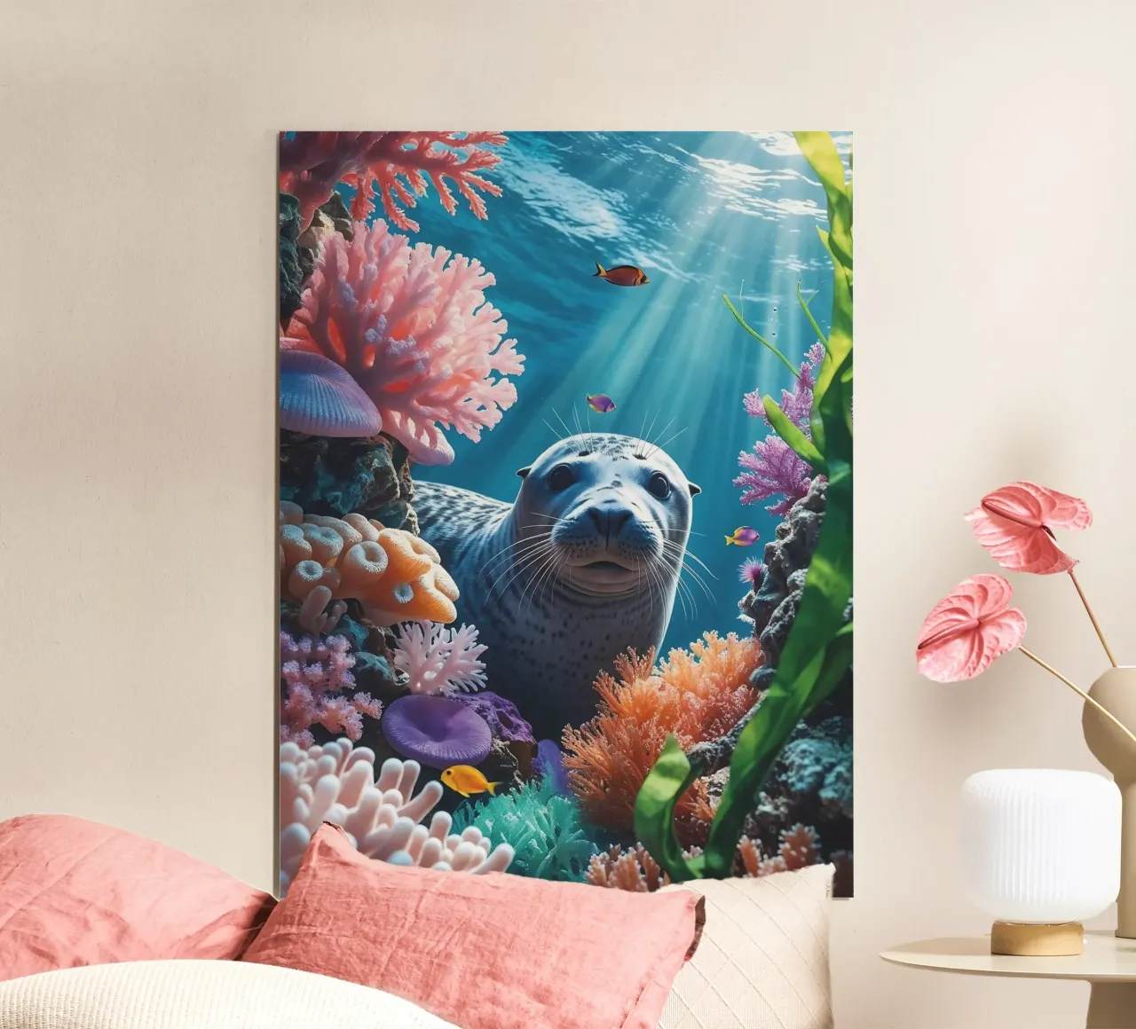 Kegelrobbe | Wo das Licht auf das Meer trifft Hahnemühle von Trinkets NL Design Studio