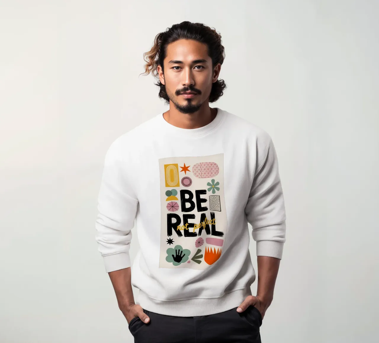 BE REAL felpa da 20 Farben