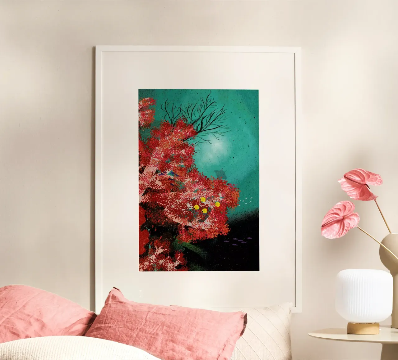 Water Palace poster con telaio in alluminio da Duong Tu Tran