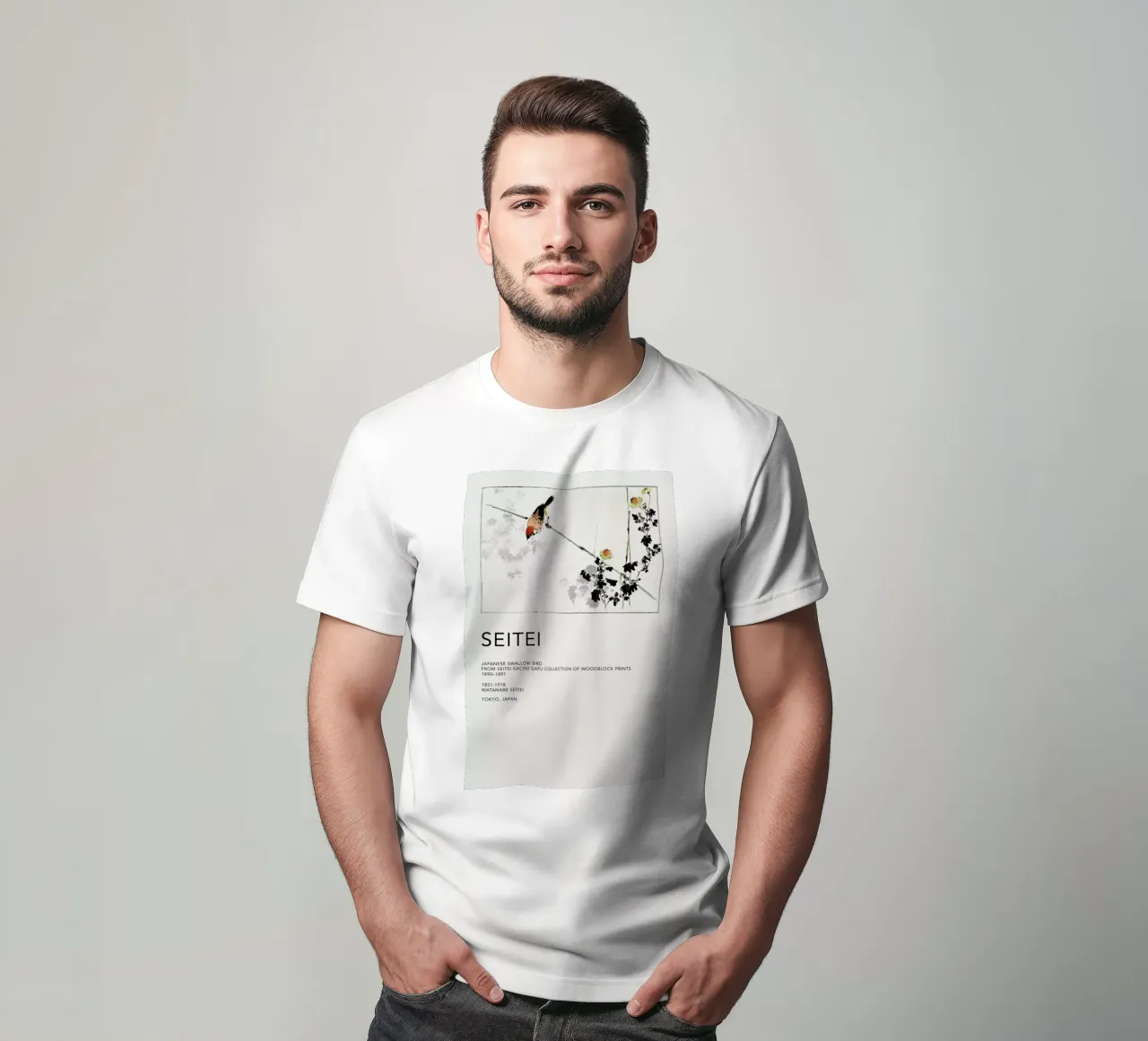 Seitei - Japanese Swallow Bird t-shirt by Vintage by JUNIQE