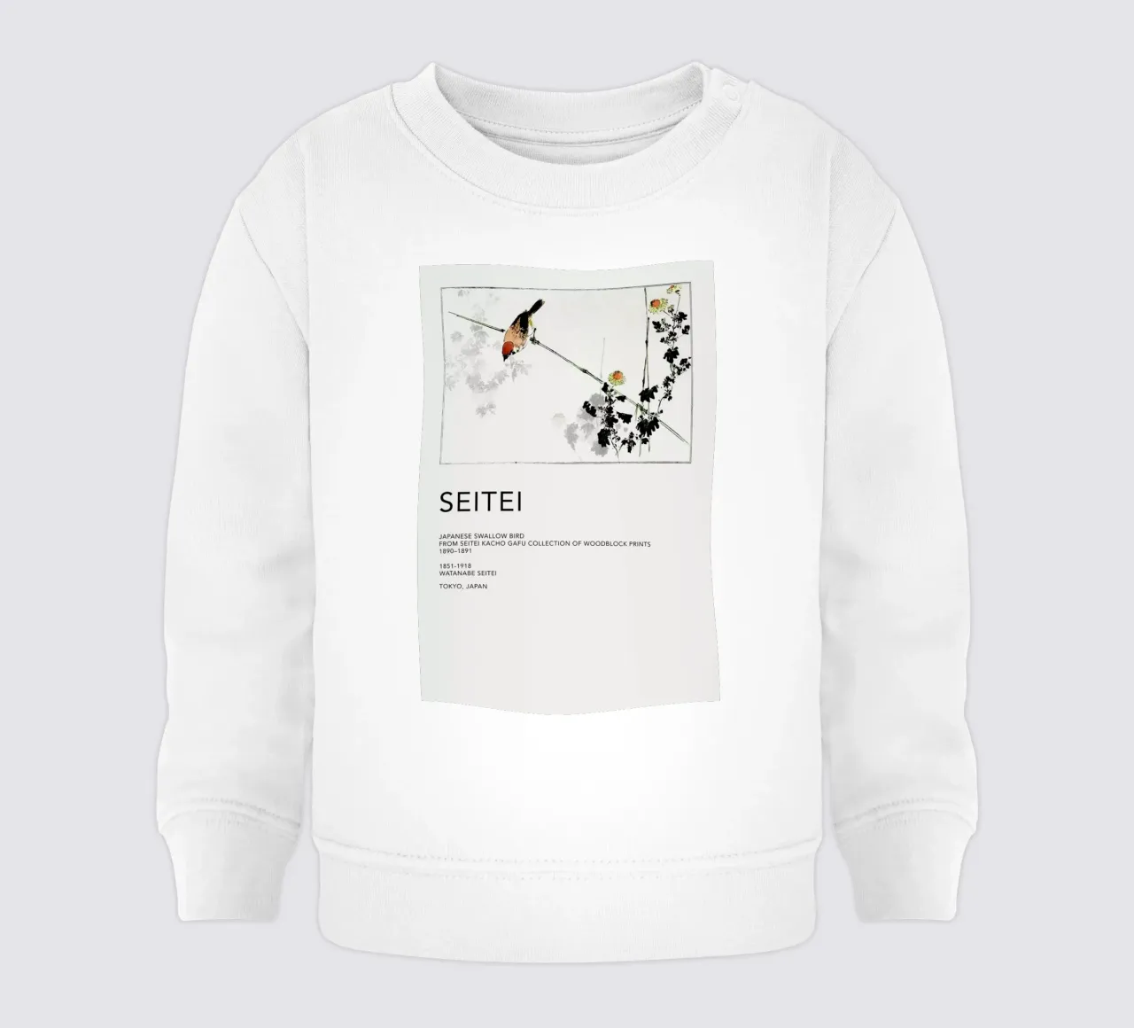 Seitei - Japanese Swallow Bird baby sweatshirt by Vintage by JUNIQE