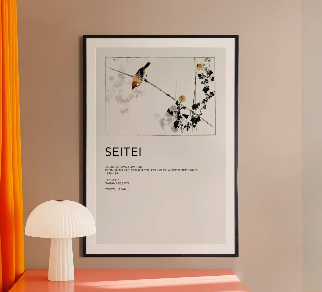 Seitei - Japanese Swallow Bird hahnemühle by Vintage by JUNIQE