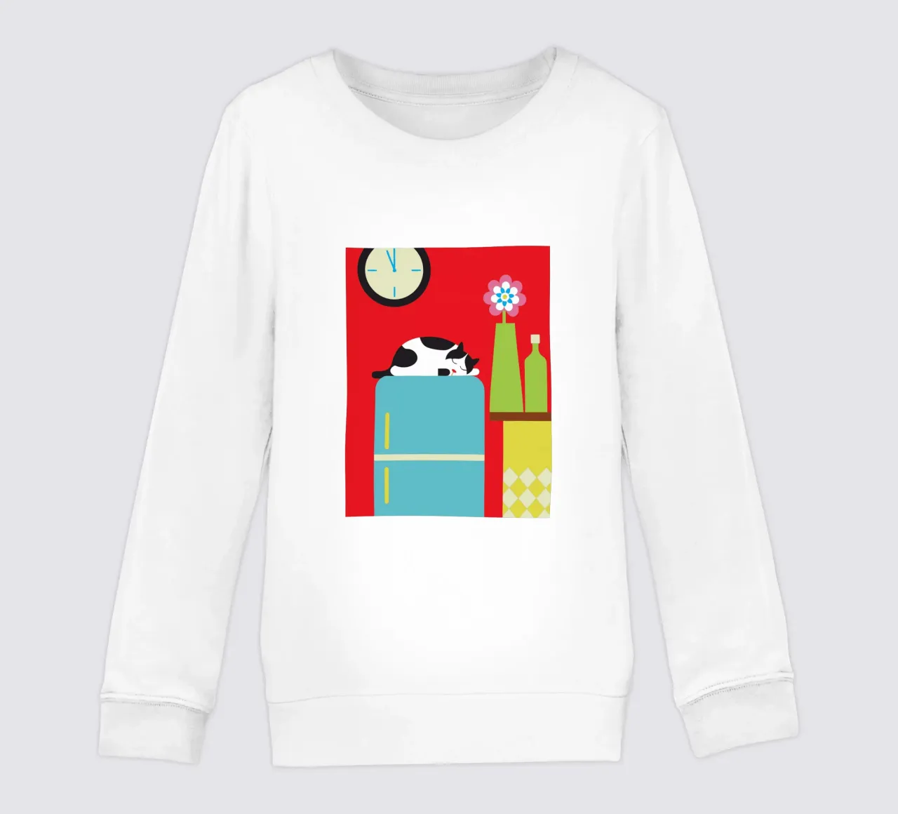 Gatto che dorme felpa bambino da LOOK DIFFERENT