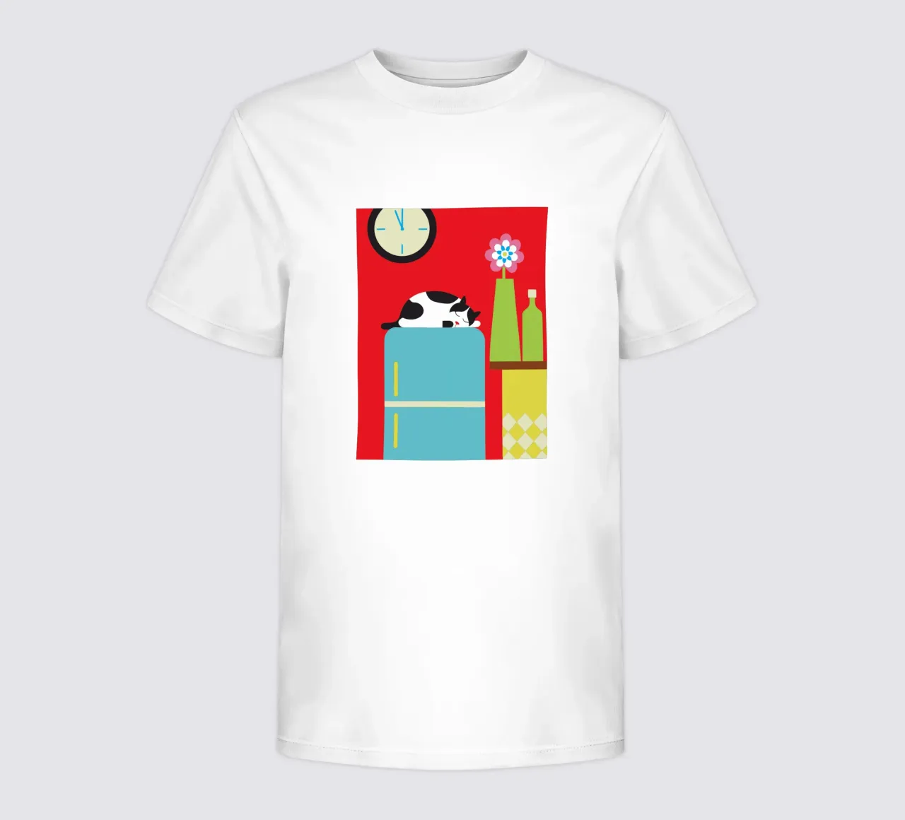 Schlafende Katze Kinder T-Shirt von LOOK DIFFERENT