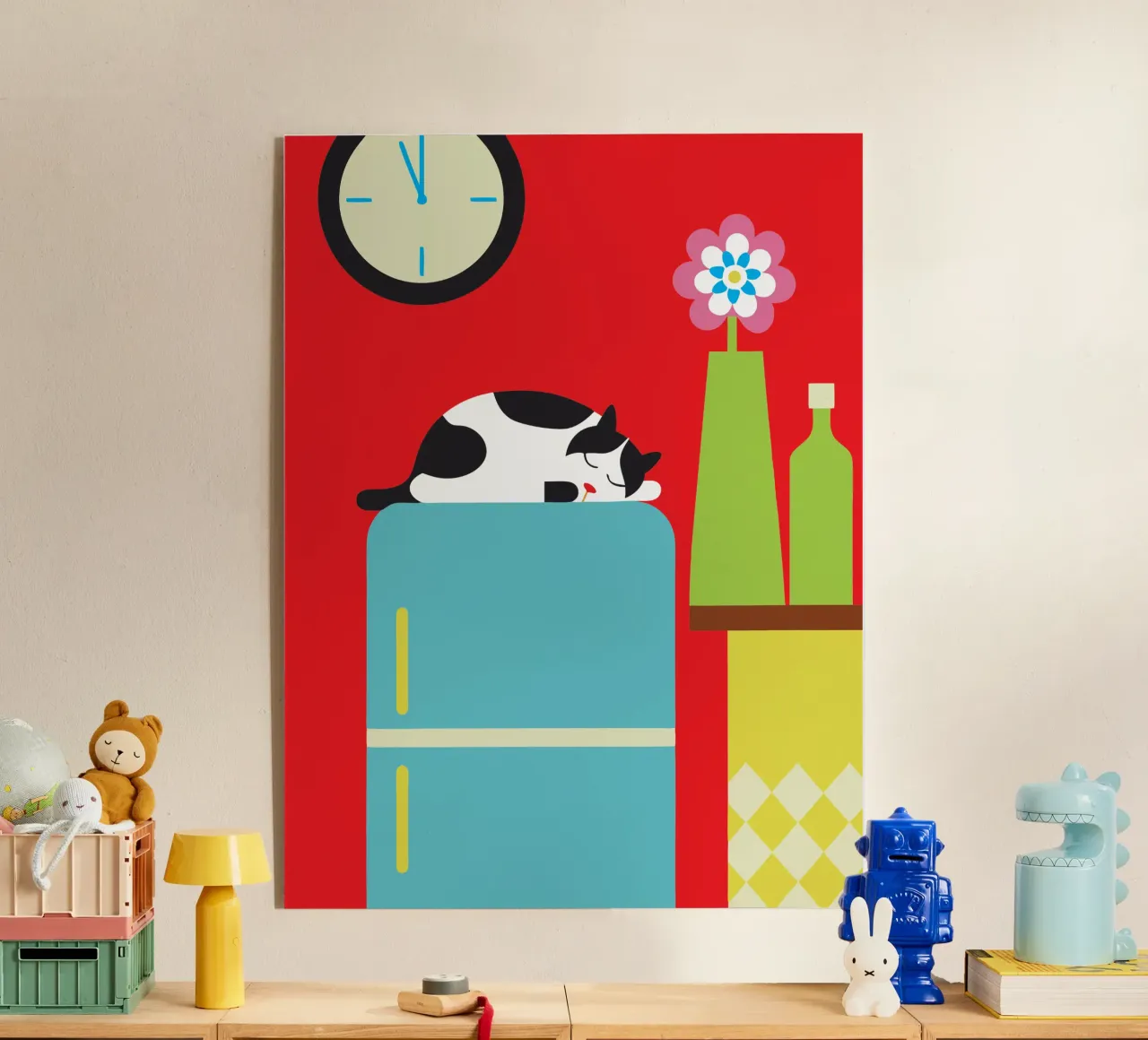 Gatto che dorme plexiglass da LOOK DIFFERENT