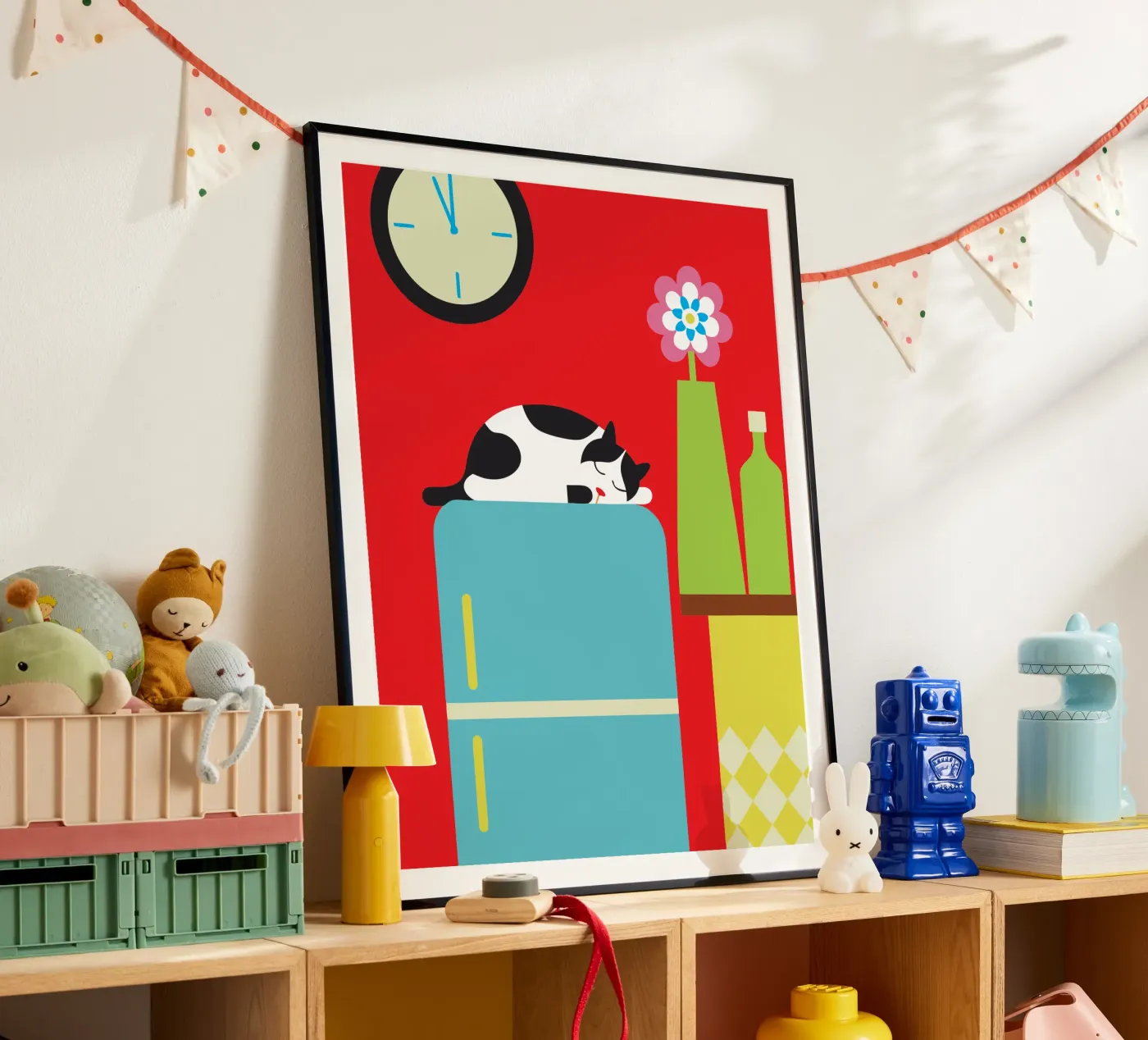 Sleeping Cat poster by LOOK DIFFERENT