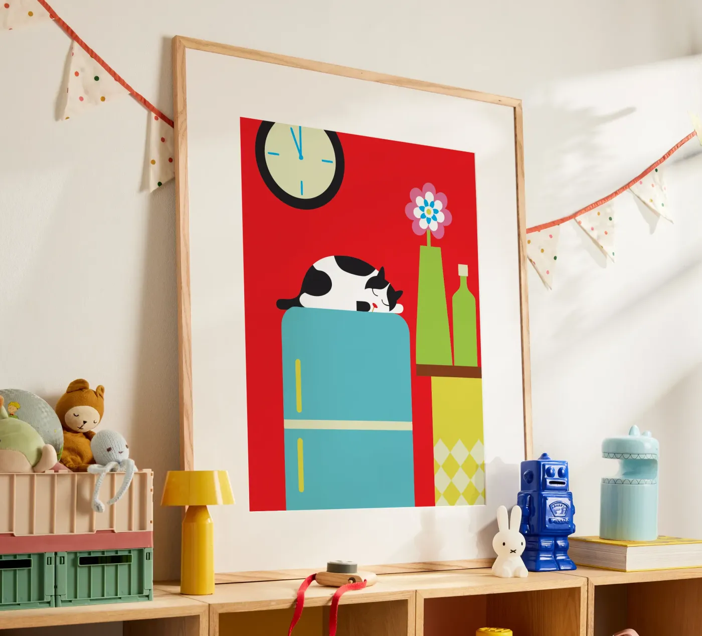 Sleeping Cat poster by LOOK DIFFERENT