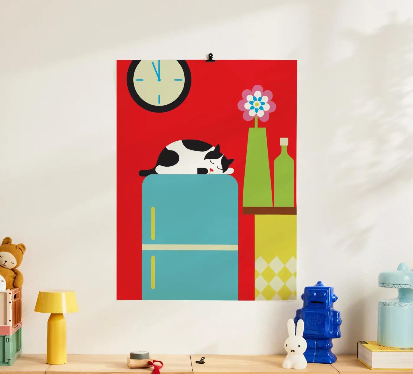 Sleeping Cat poster by LOOK DIFFERENT