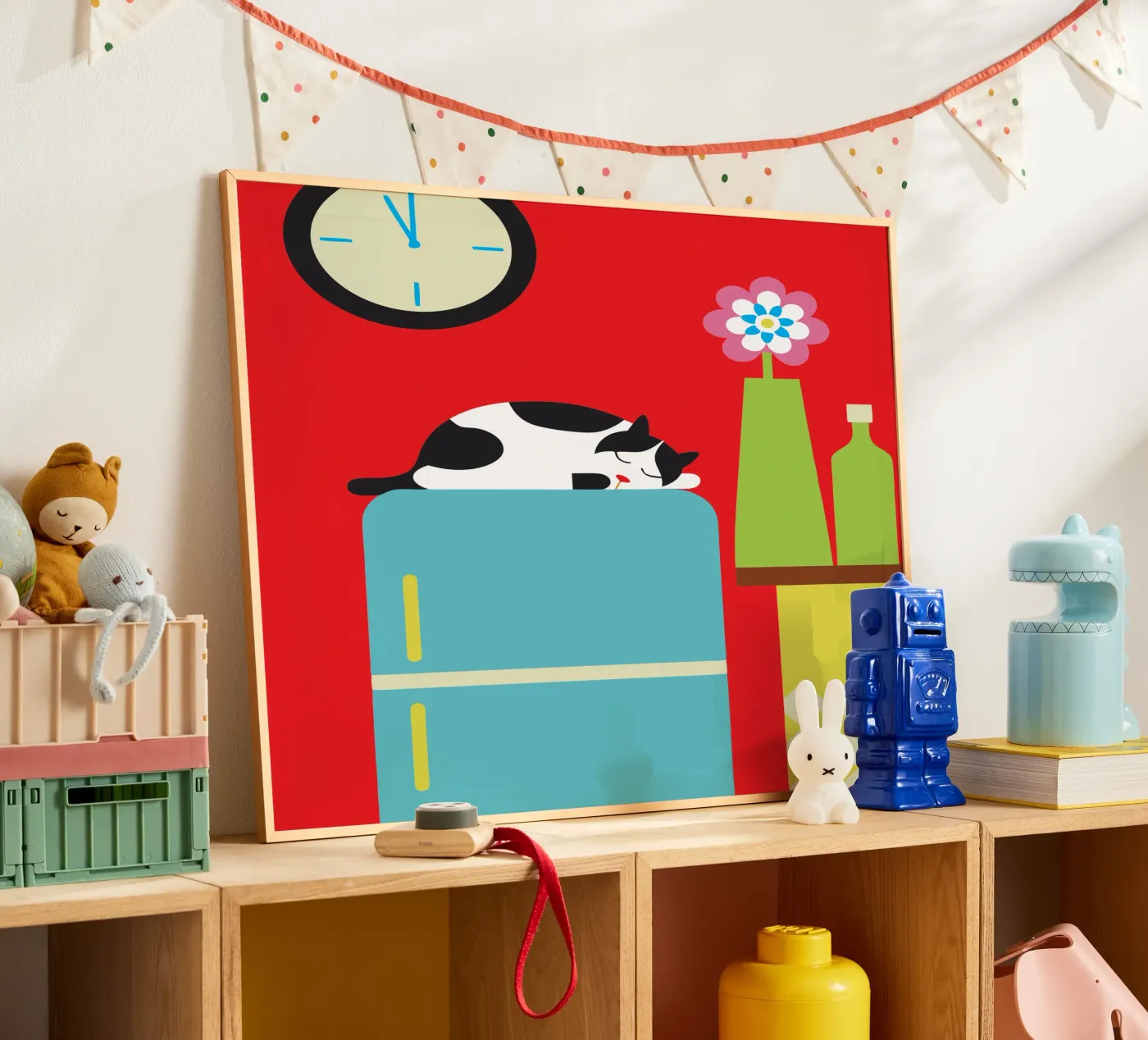 Sleeping Cat poster by LOOK DIFFERENT