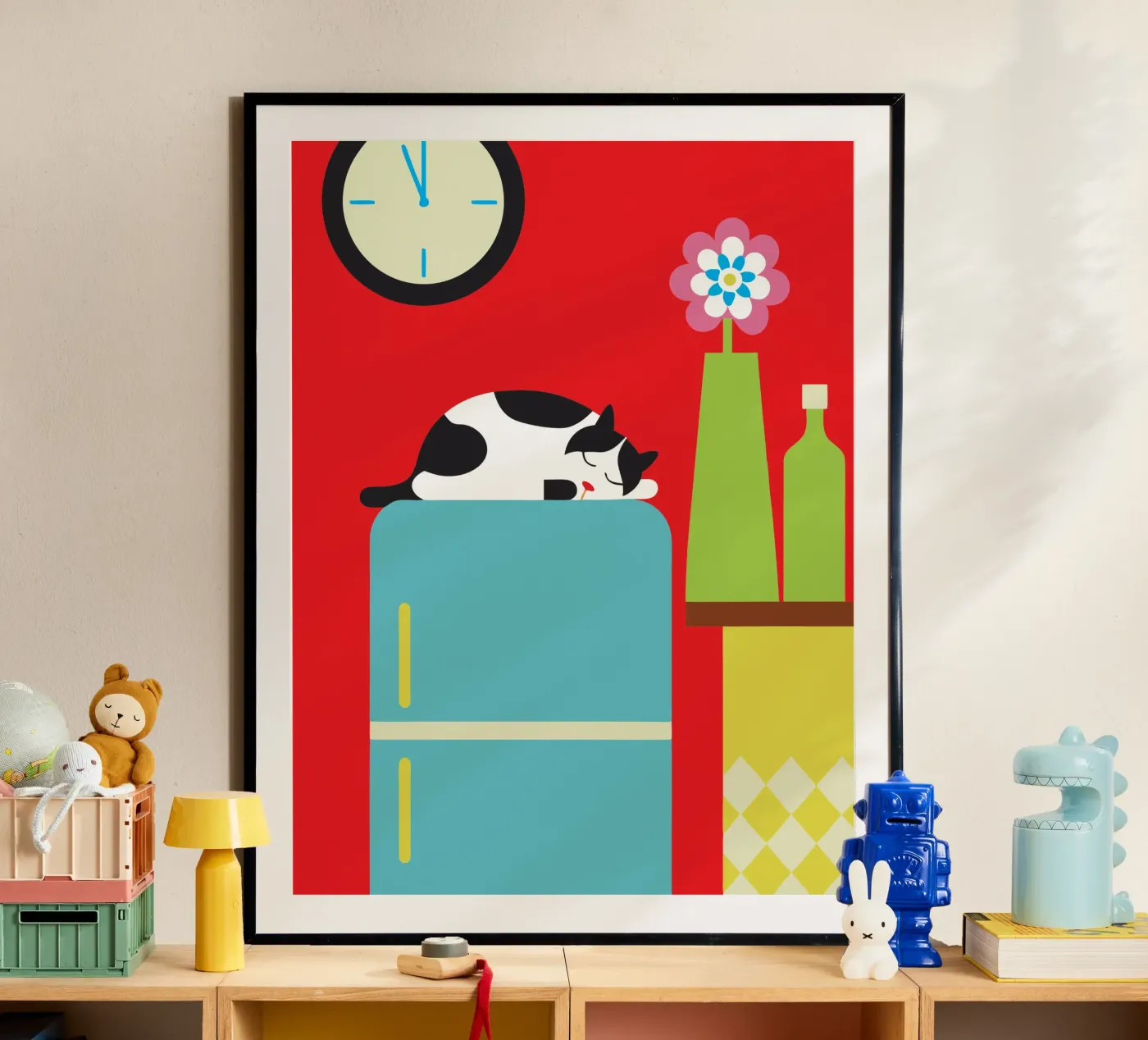 Sleeping Cat poster by LOOK DIFFERENT