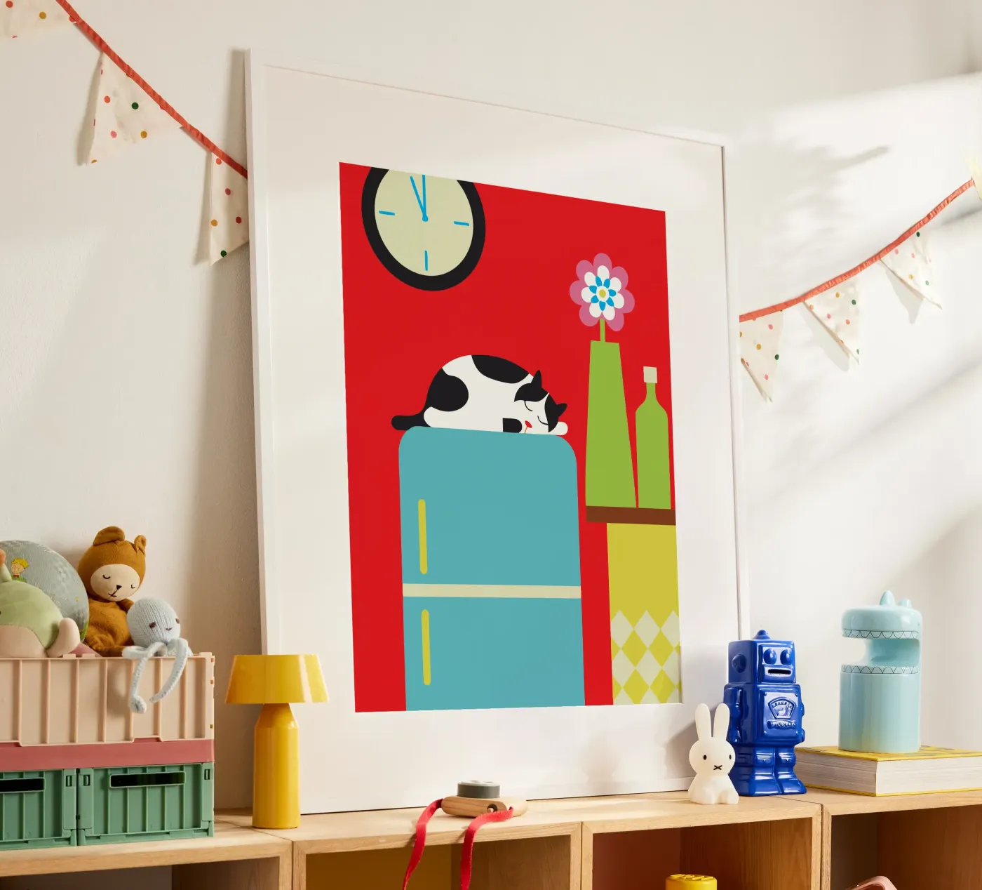 Sleeping Cat poster by LOOK DIFFERENT