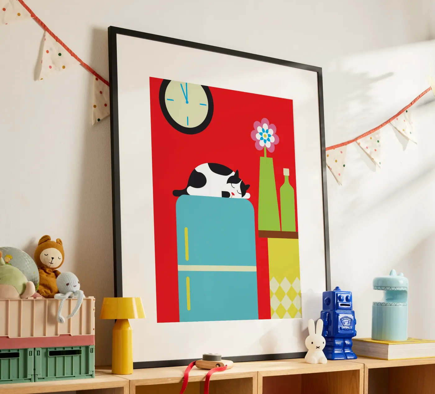 Sleeping Cat poster by LOOK DIFFERENT