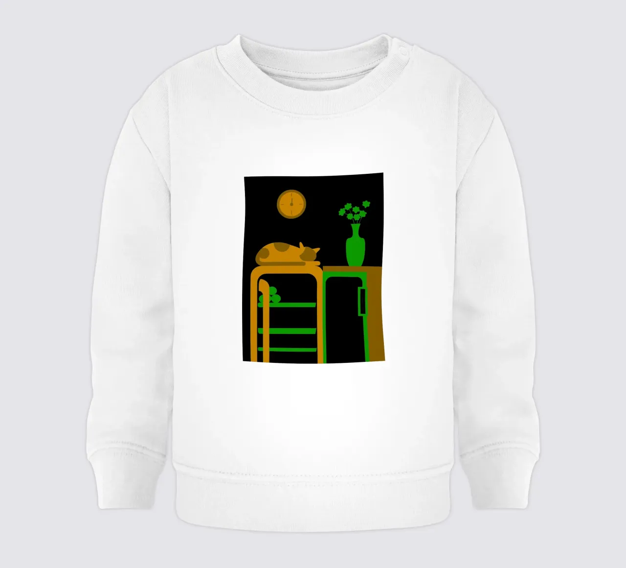 Gatto che dorme felpa neonato da LOOK DIFFERENT