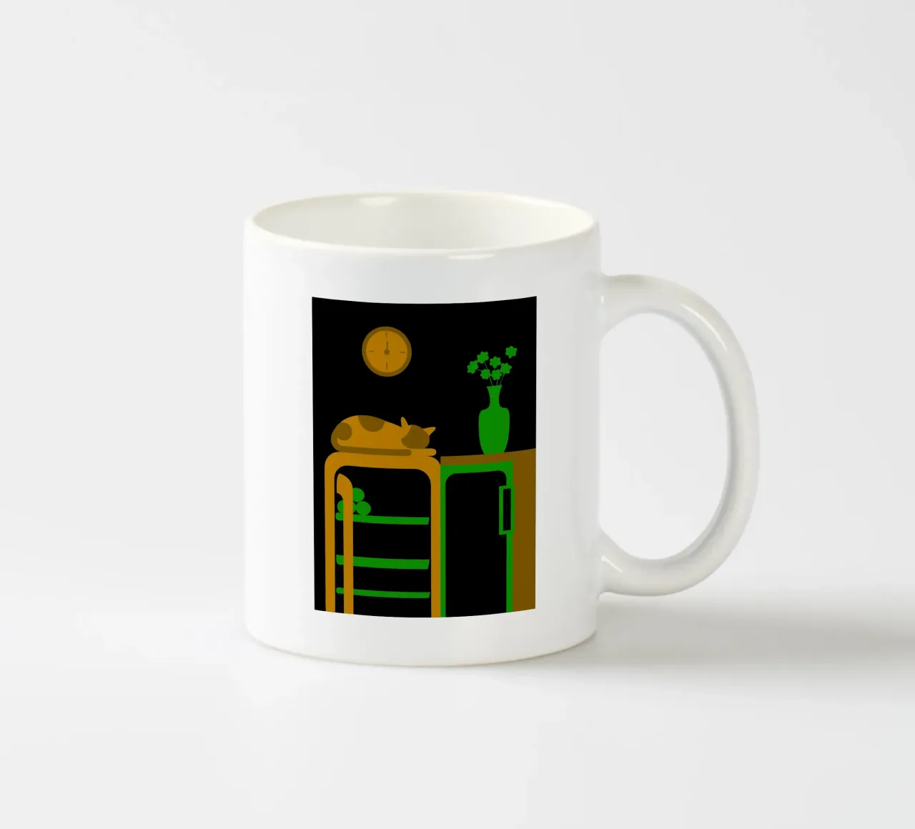 Gatto che dorme tazza in ceramica da LOOK DIFFERENT