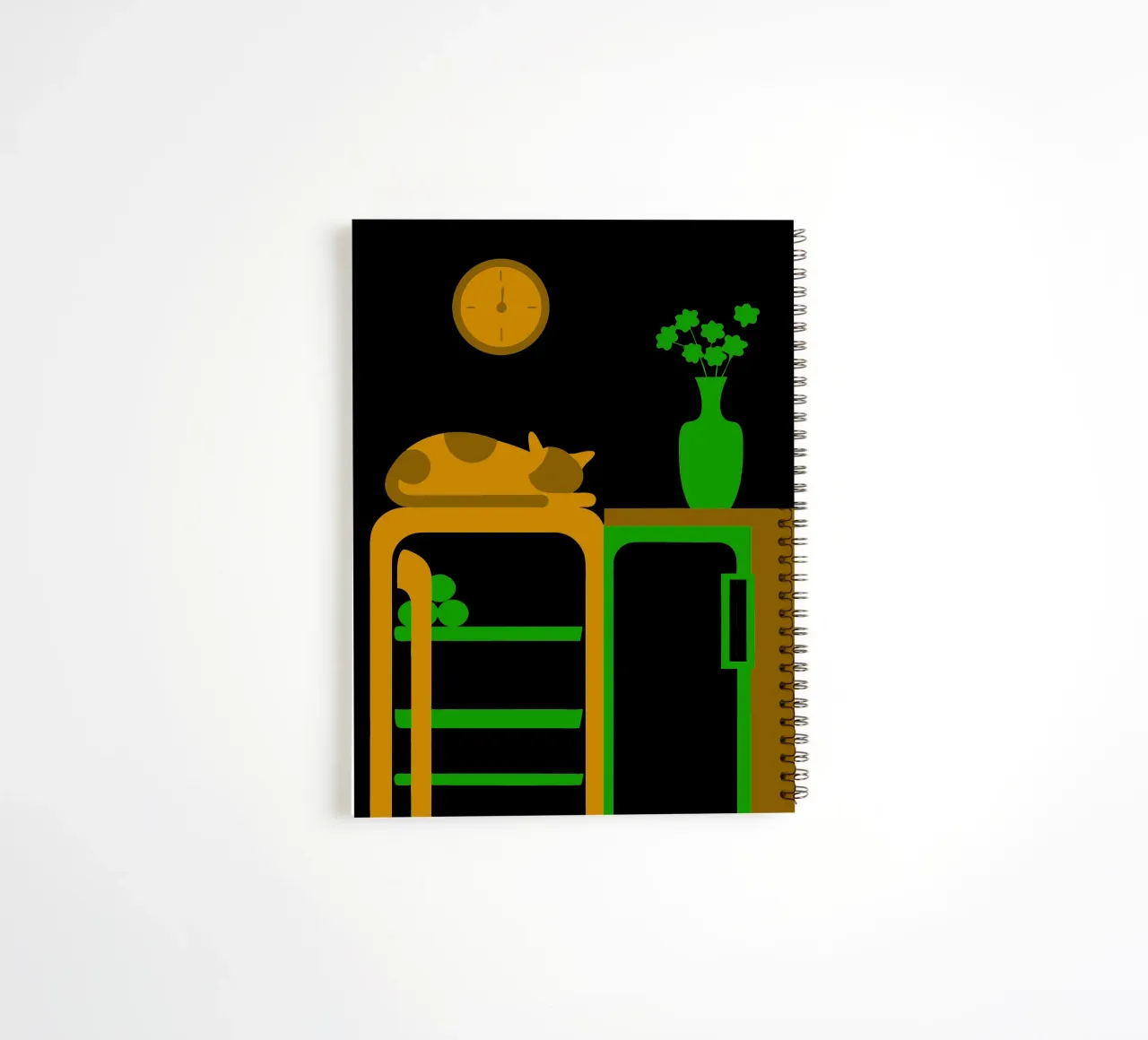 Sleeping Cat spiral notebook by LOOK DIFFERENT