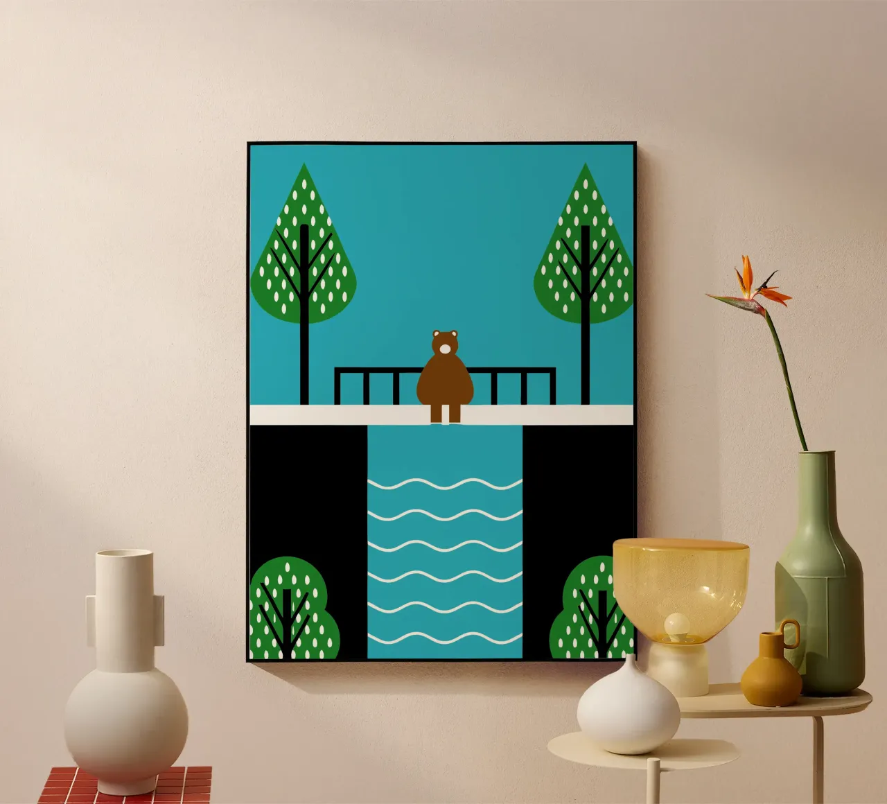 Ours solitaire plexiglas de LOOK DIFFERENT