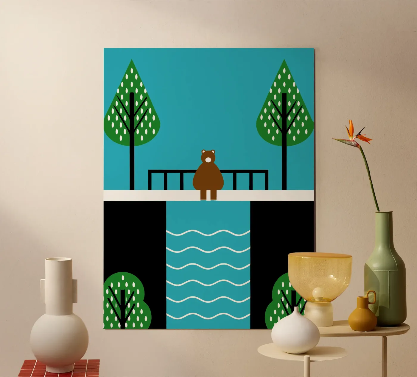 Ours solitaire poster de LOOK DIFFERENT