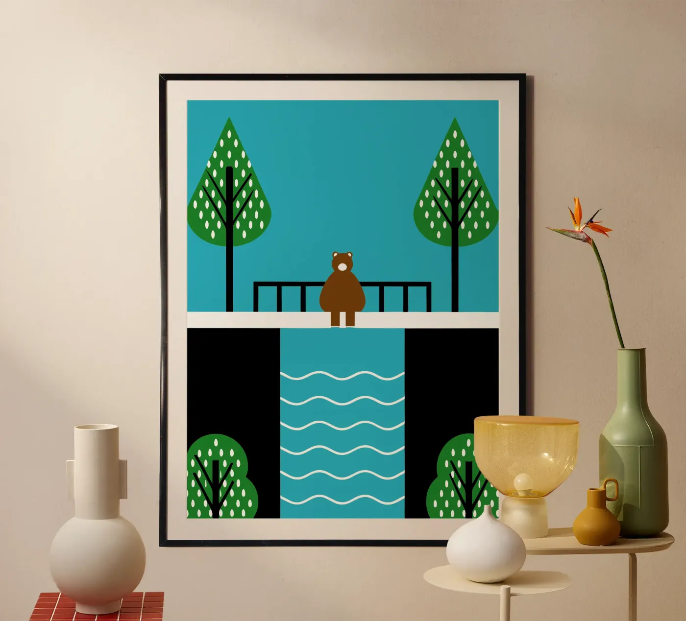 Ours solitaire poster de LOOK DIFFERENT