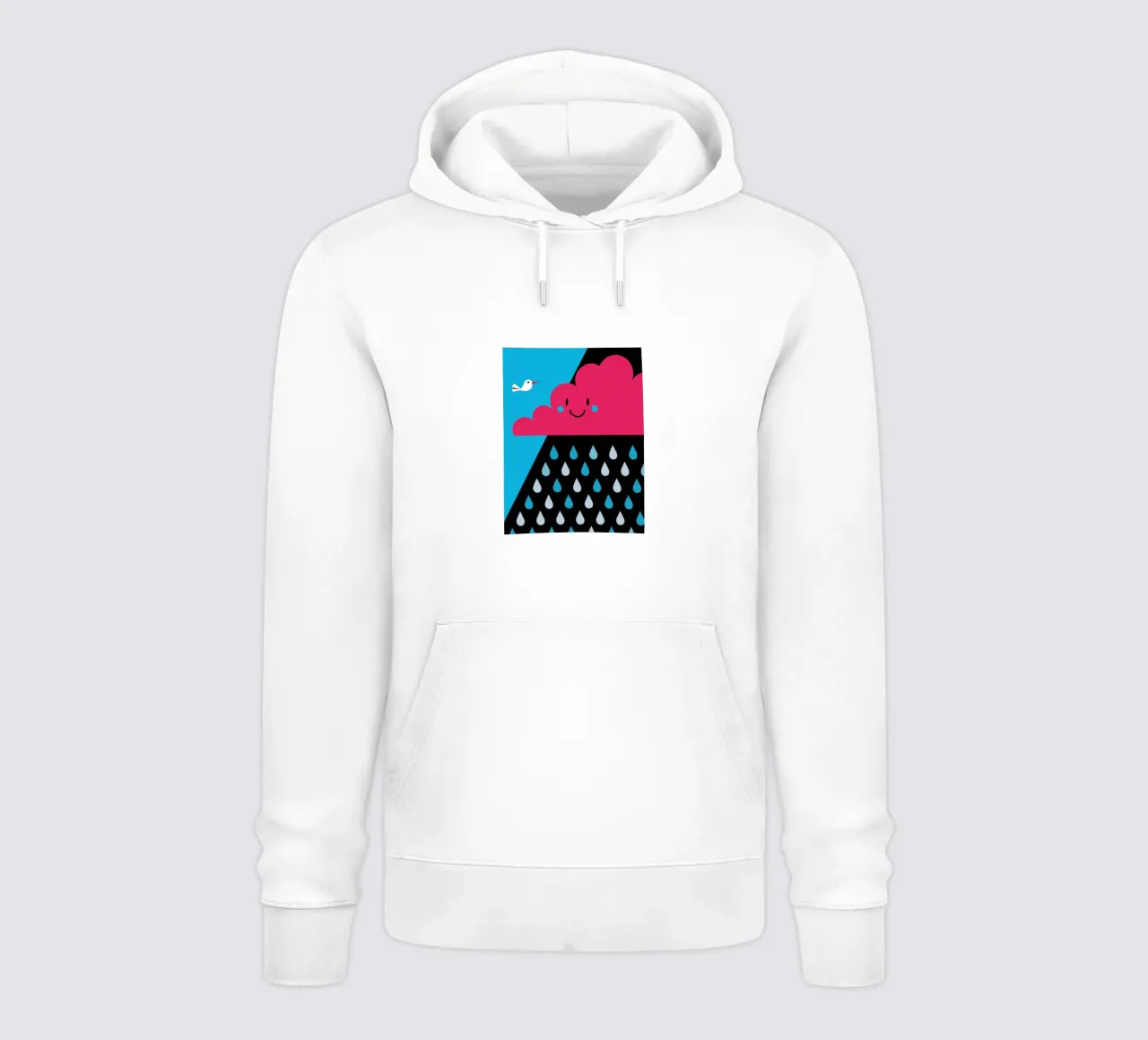 Nuvole di pioggia felpa con cappuccio da LOOK DIFFERENT