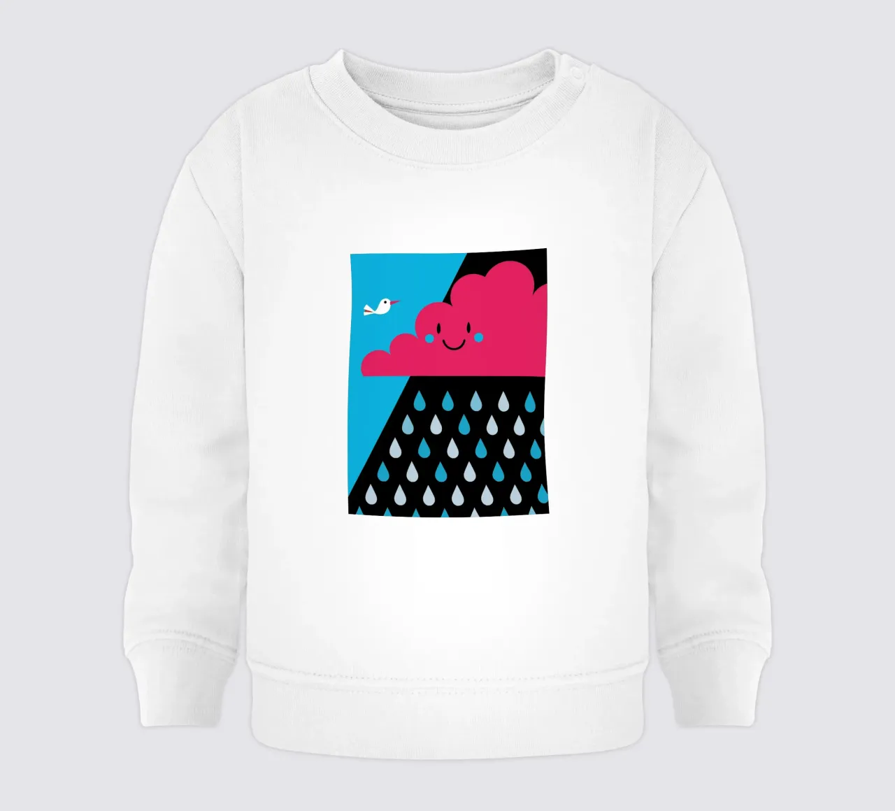 Nubes de lluvia sudadera de bebé de LOOK DIFFERENT